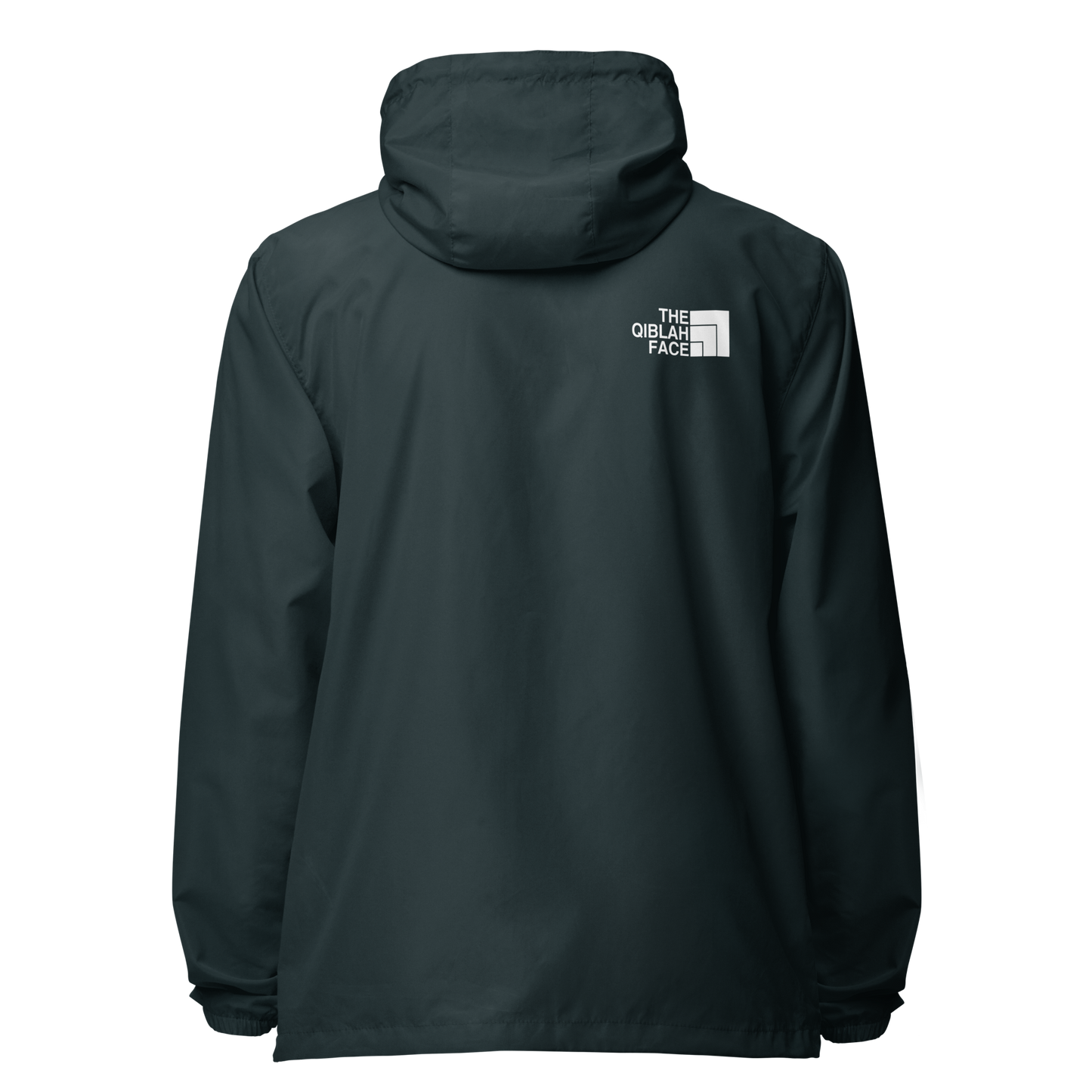 JACKET Lightweight Zip Windbreaker - THE QIBLAH FACE - White