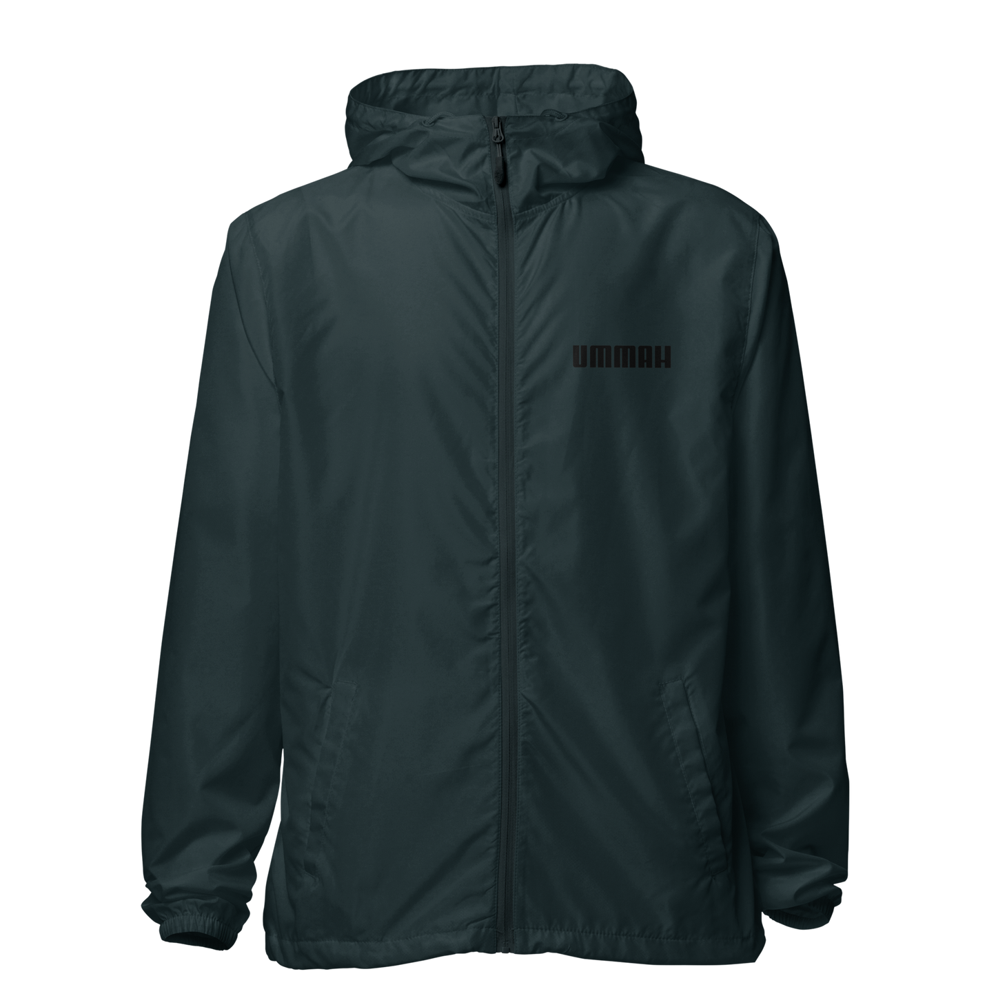 JACKET Lightweight Zip Windbreaker - UMMAH - Black