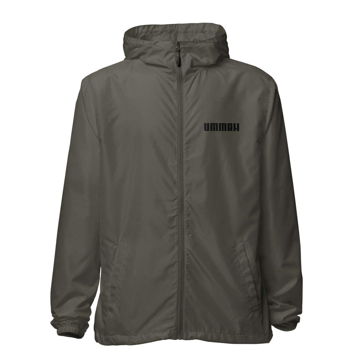JACKET Lightweight Zip Windbreaker - UMMAH - Black