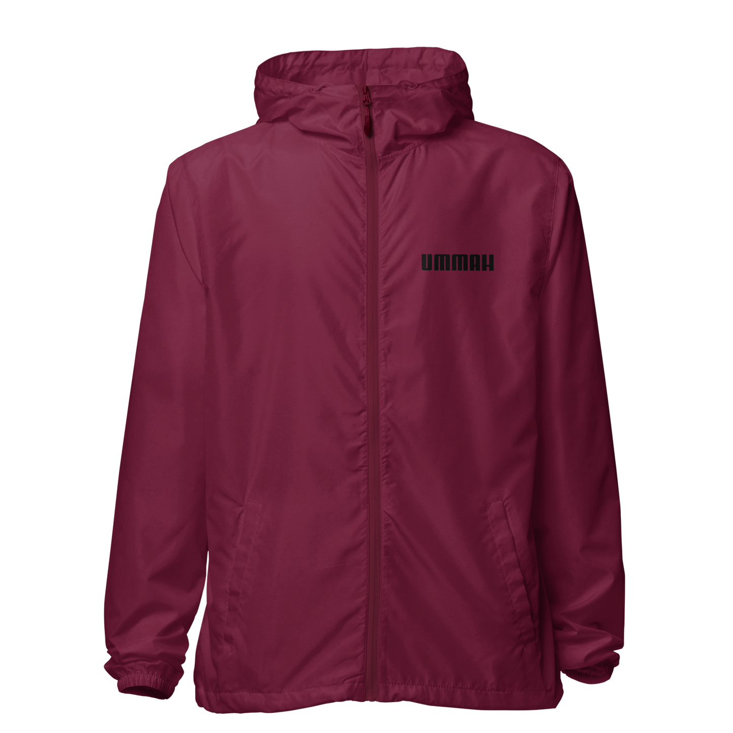 JACKET Lightweight Zip Windbreaker - UMMAH - Black