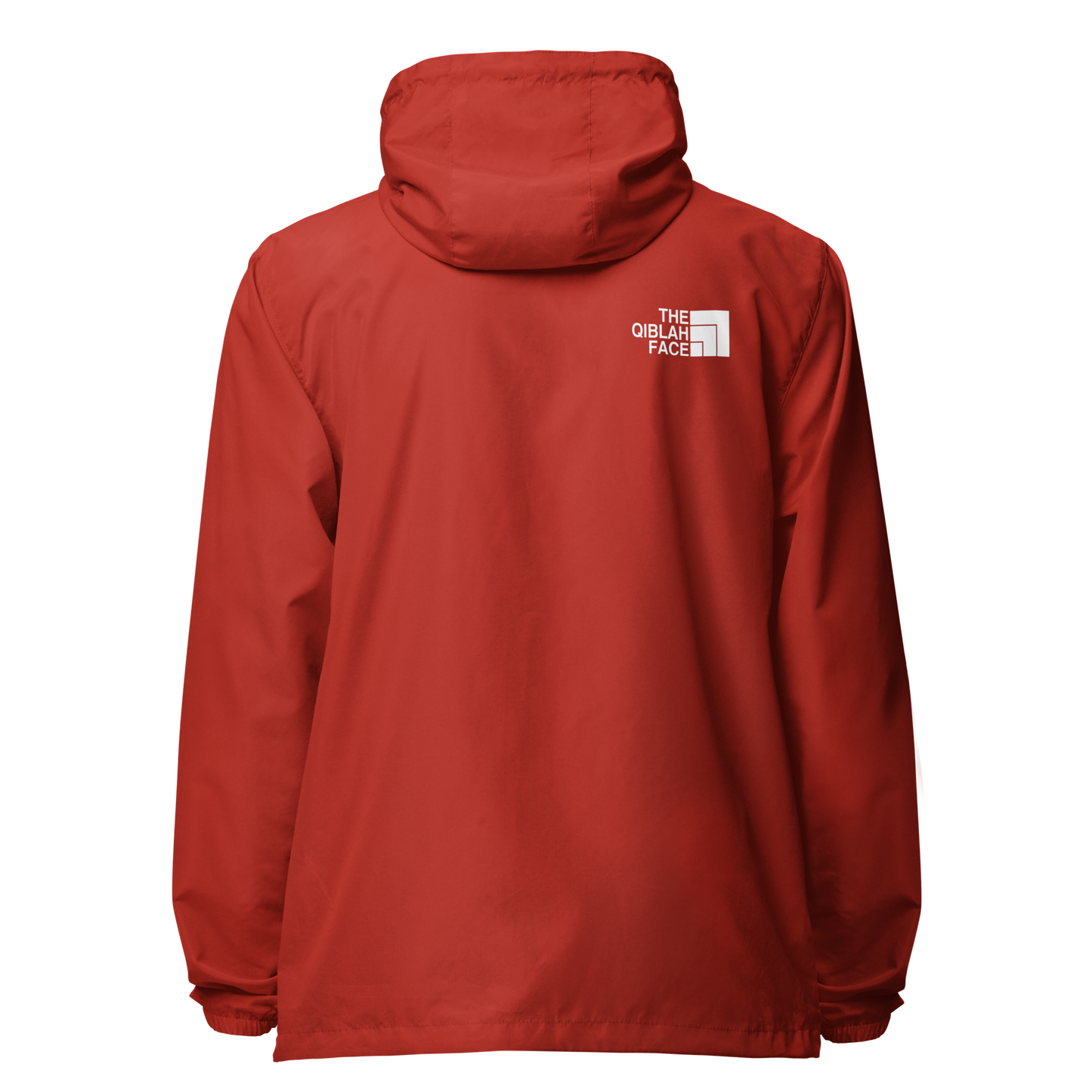 JACKET Lightweight Zip Windbreaker - THE QIBLAH FACE - White