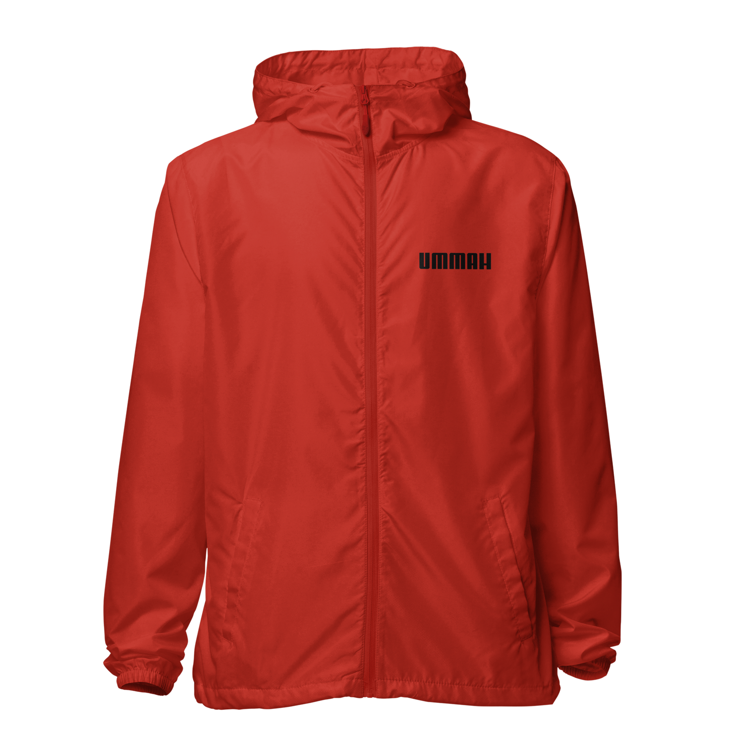 JACKET Lightweight Zip Windbreaker - UMMAH - Black