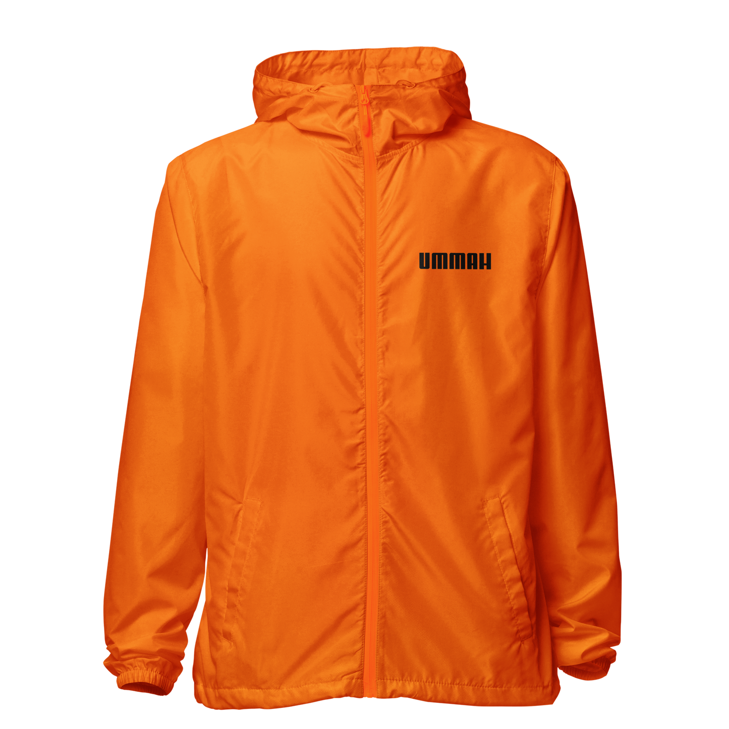 JACKET Lightweight Zip Windbreaker - UMMAH - Black