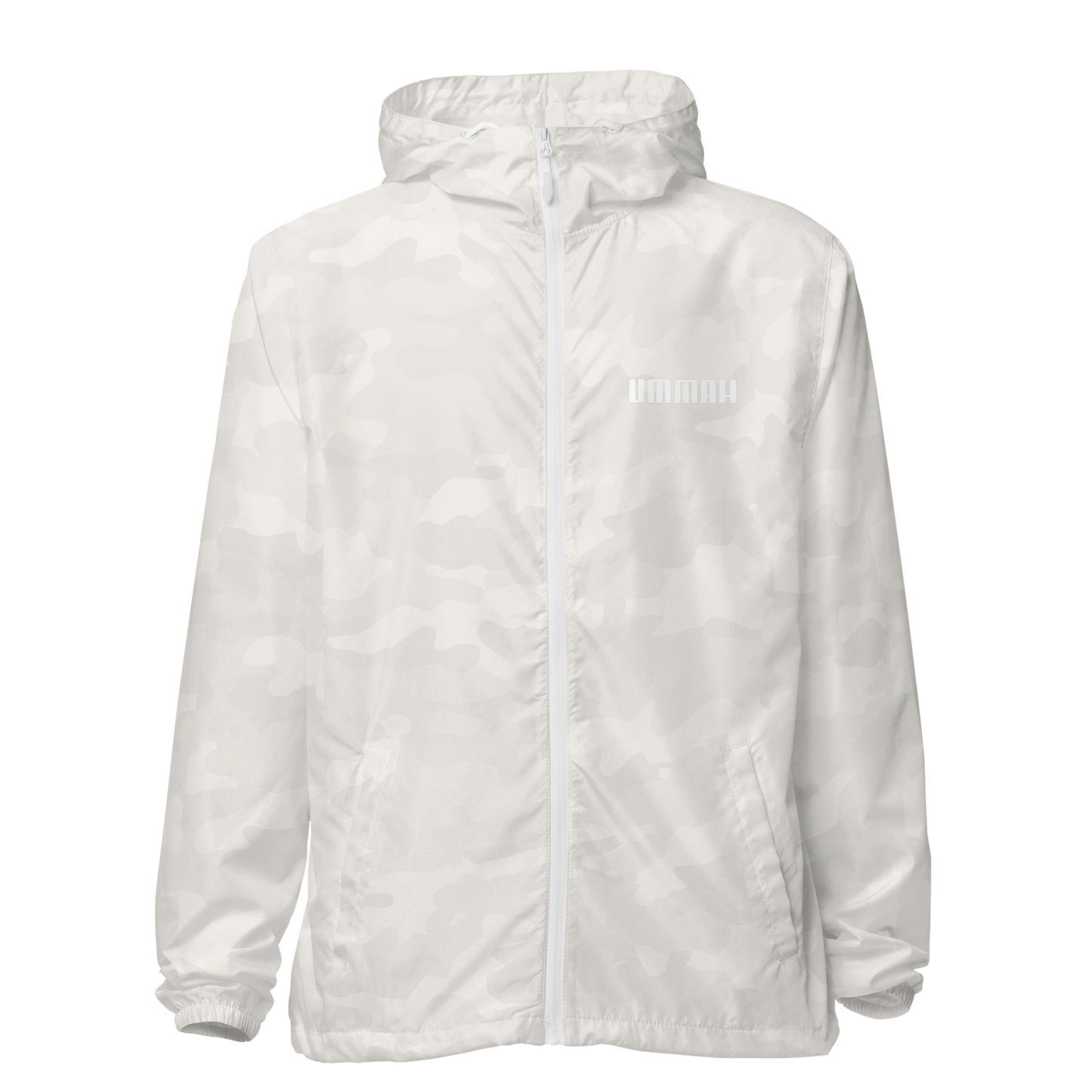 JACKET Lightweight Zip Windbreaker - UMMAH - White