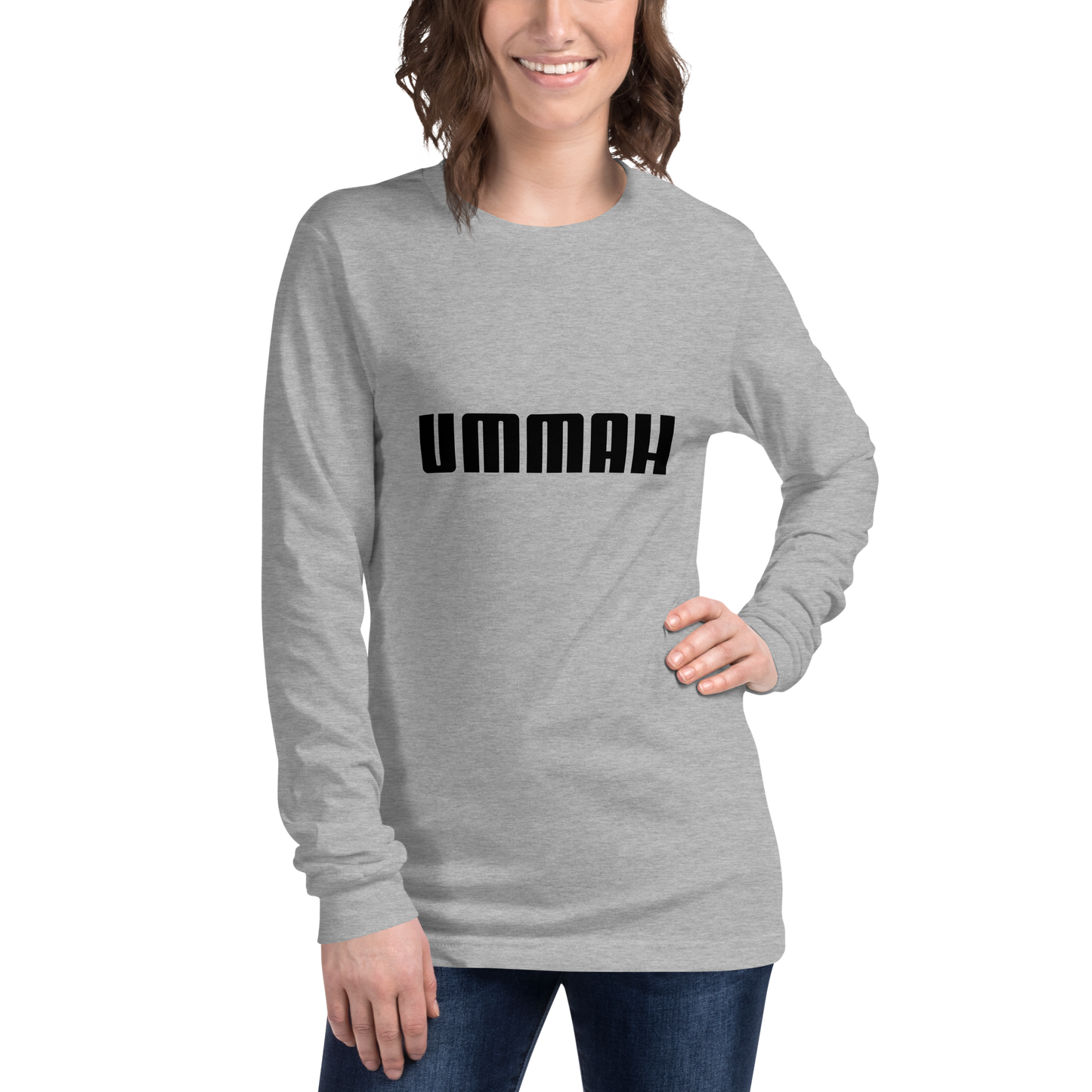ADULT Long Sleeve Shirt - UMMAH - Black