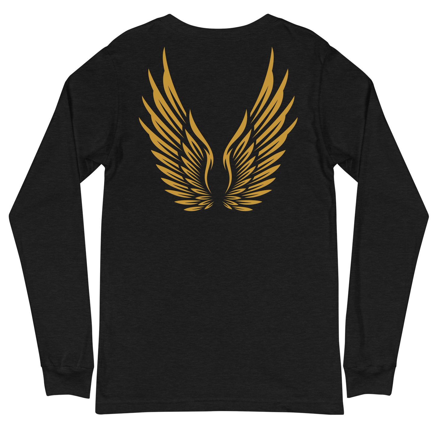 ADULT Long Sleeve Shirt - RISE OF UMMAH (Large Back Wings) - Gold/White