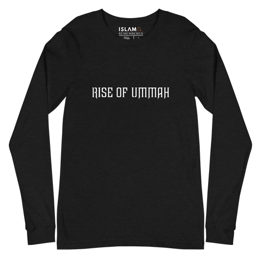 ADULT Long Sleeve Shirt - RISE OF UMMAH (Large Back Wings) - Gold/White