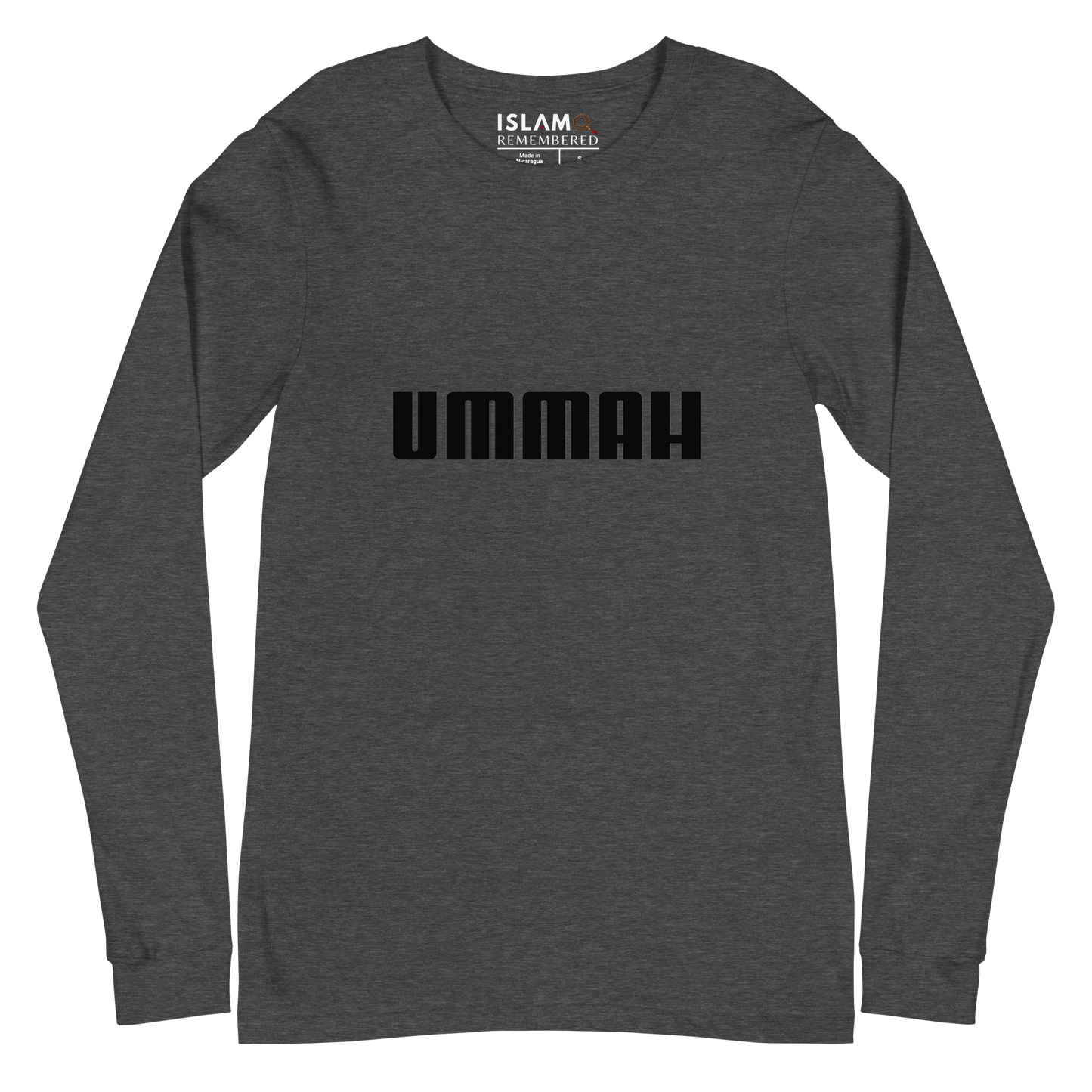 ADULT Long Sleeve Shirt - UMMAH - Black