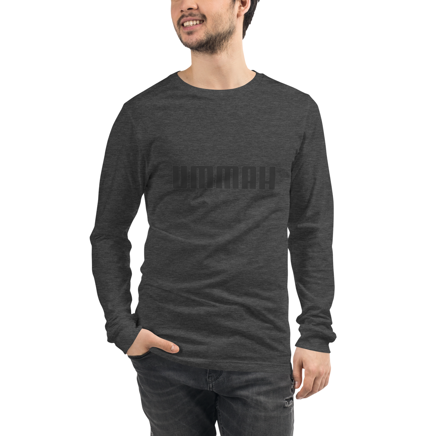 ADULT Long Sleeve Shirt - UMMAH - Black