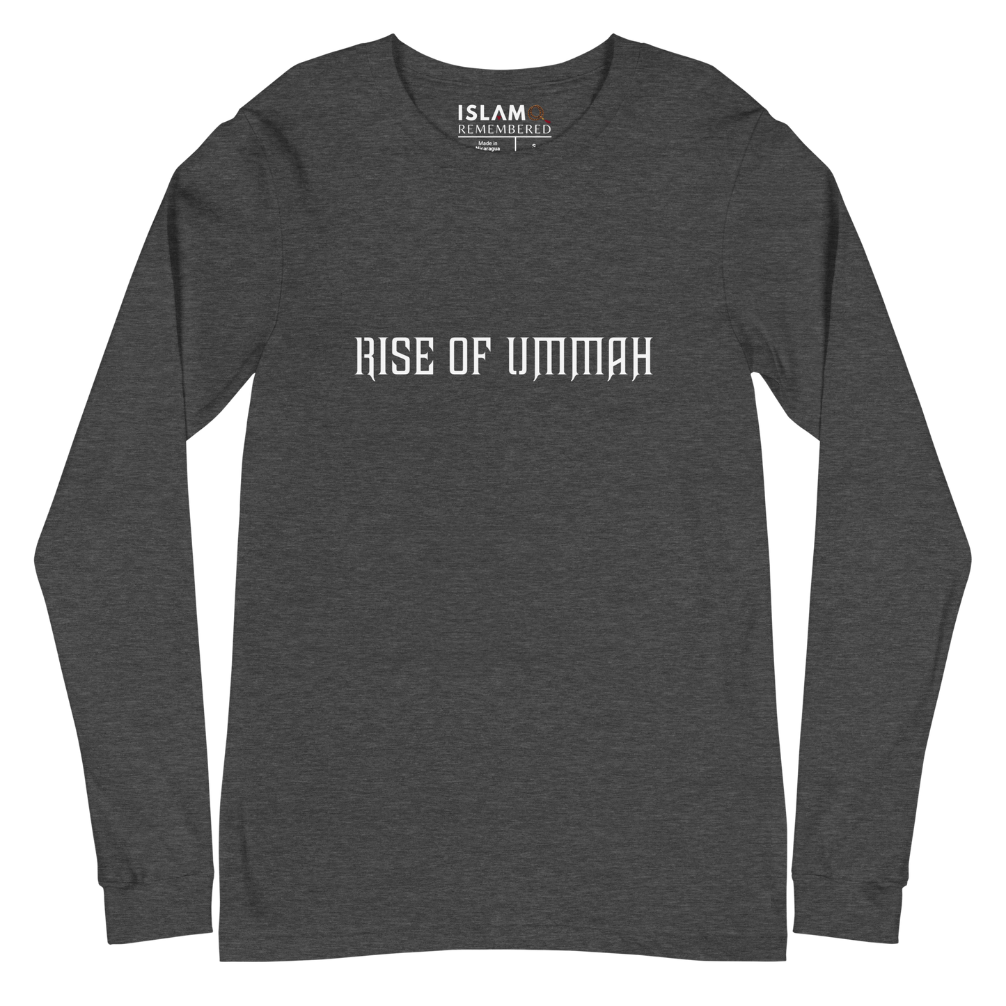 ADULT Long Sleeve Shirt - RISE OF UMMAH (Large Back Wings) - Gold/White