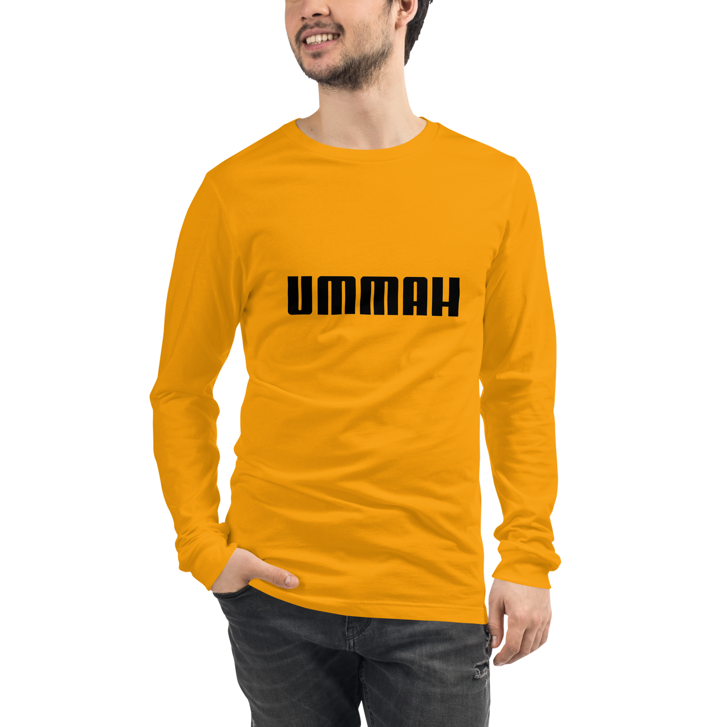 ADULT Long Sleeve Shirt - UMMAH - Black