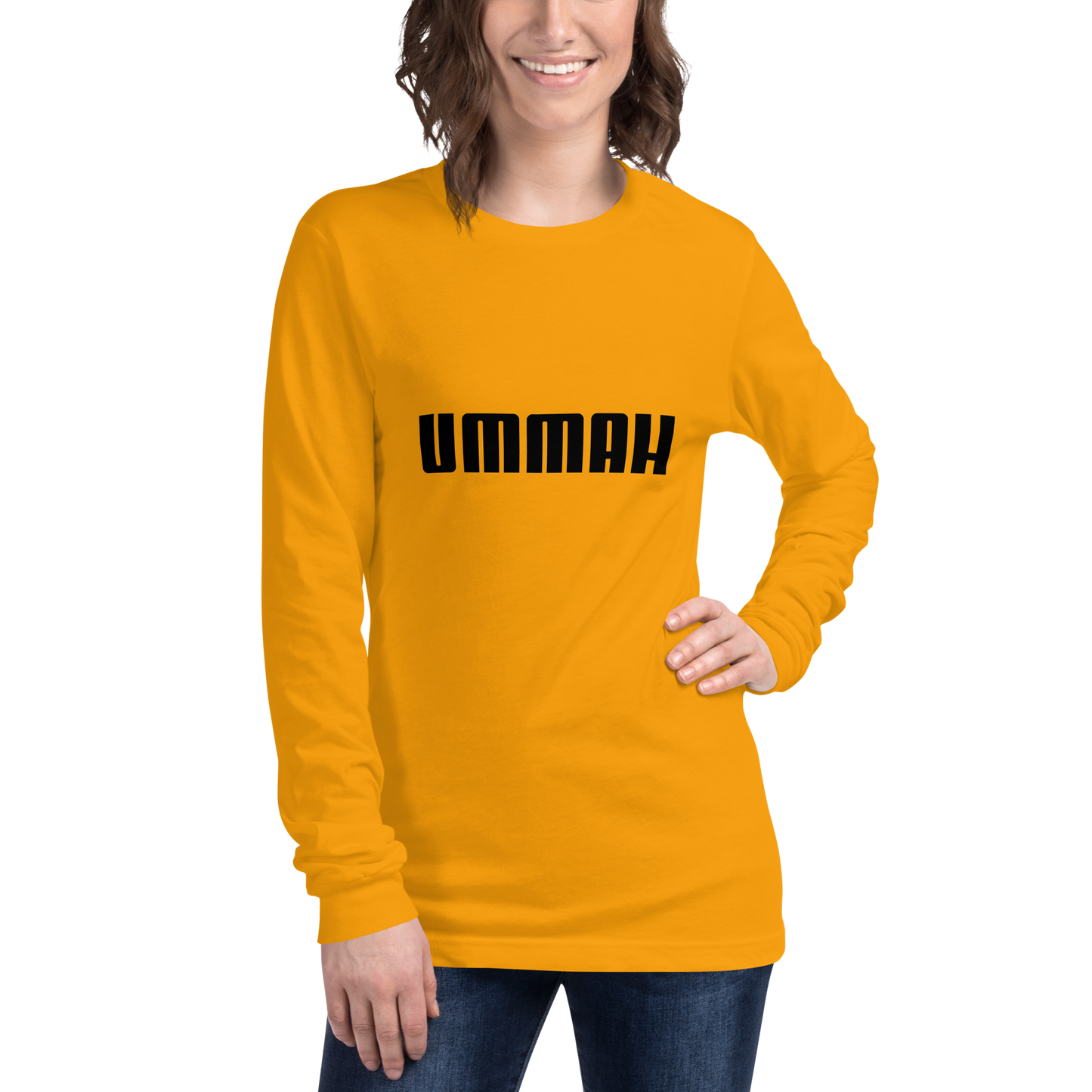 ADULT Long Sleeve Shirt - UMMAH - Black