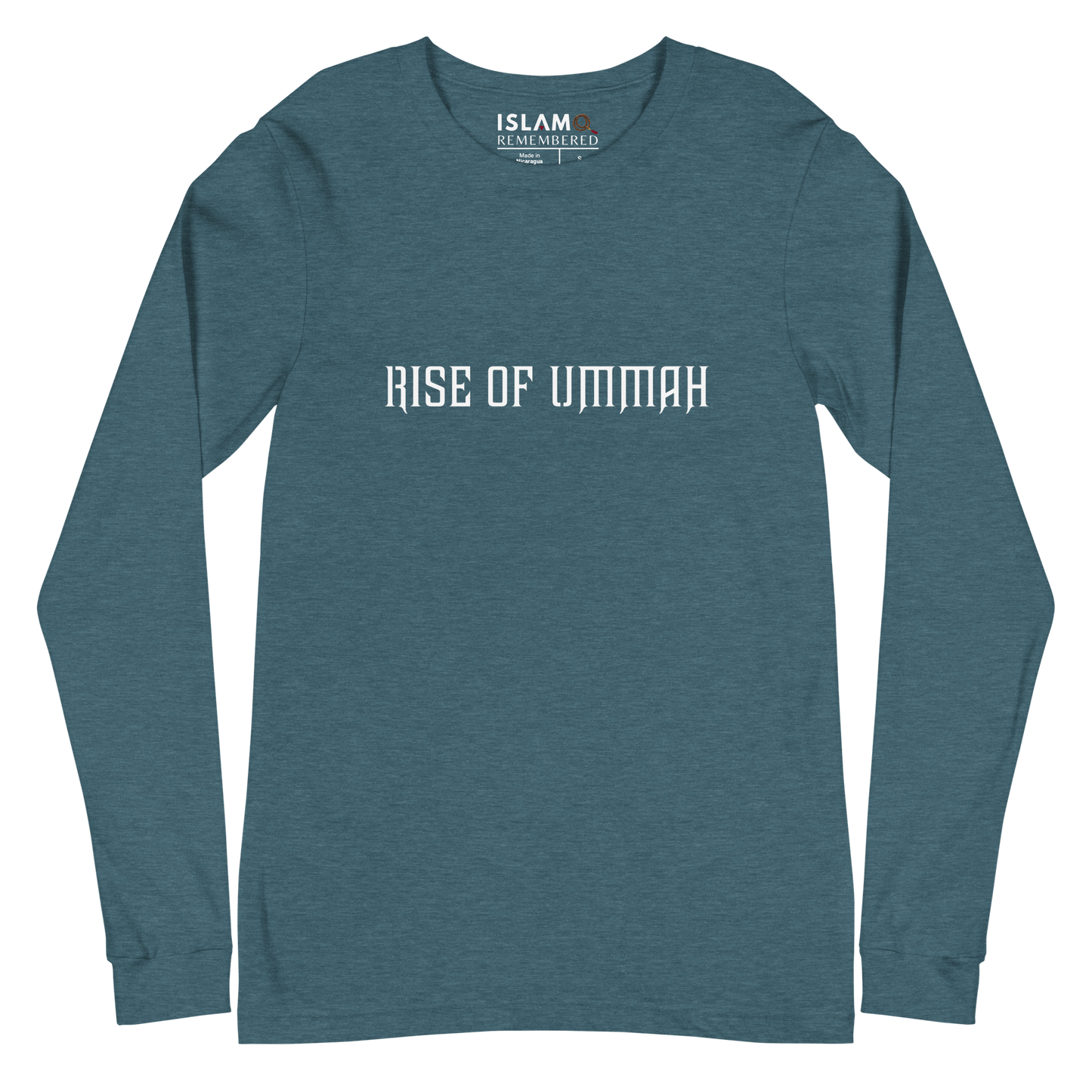 ADULT Long Sleeve Shirt - RISE OF UMMAH (Large Back Wings) - Gold/White