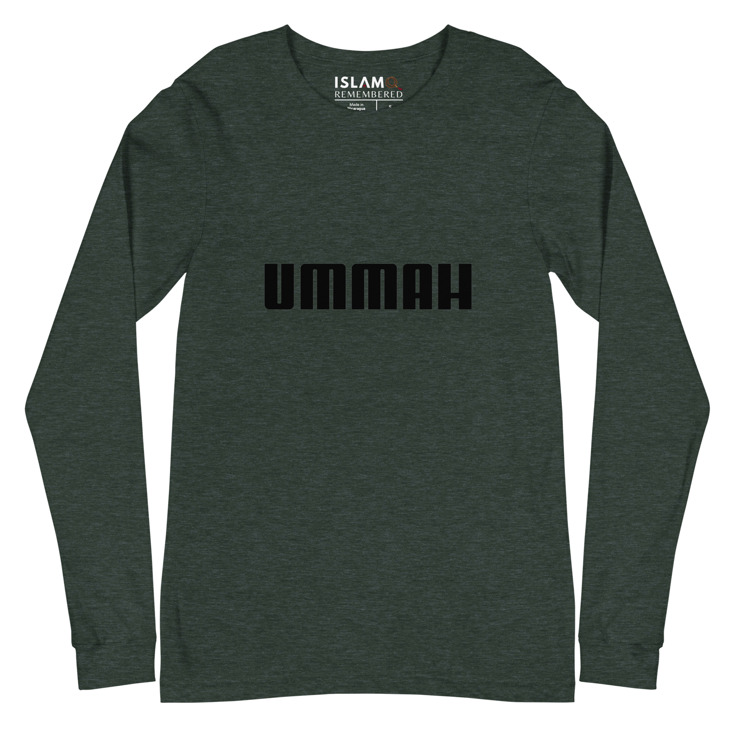 ADULT Long Sleeve Shirt - UMMAH - Black