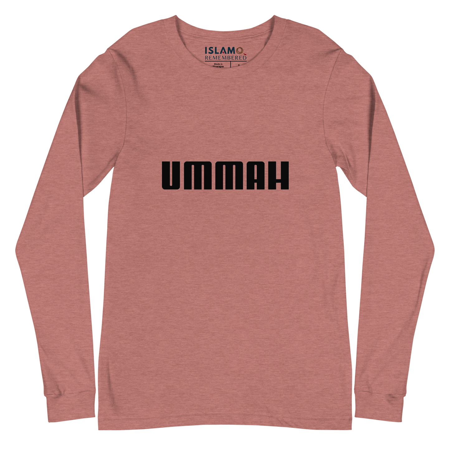 ADULT Long Sleeve Shirt - UMMAH - Black
