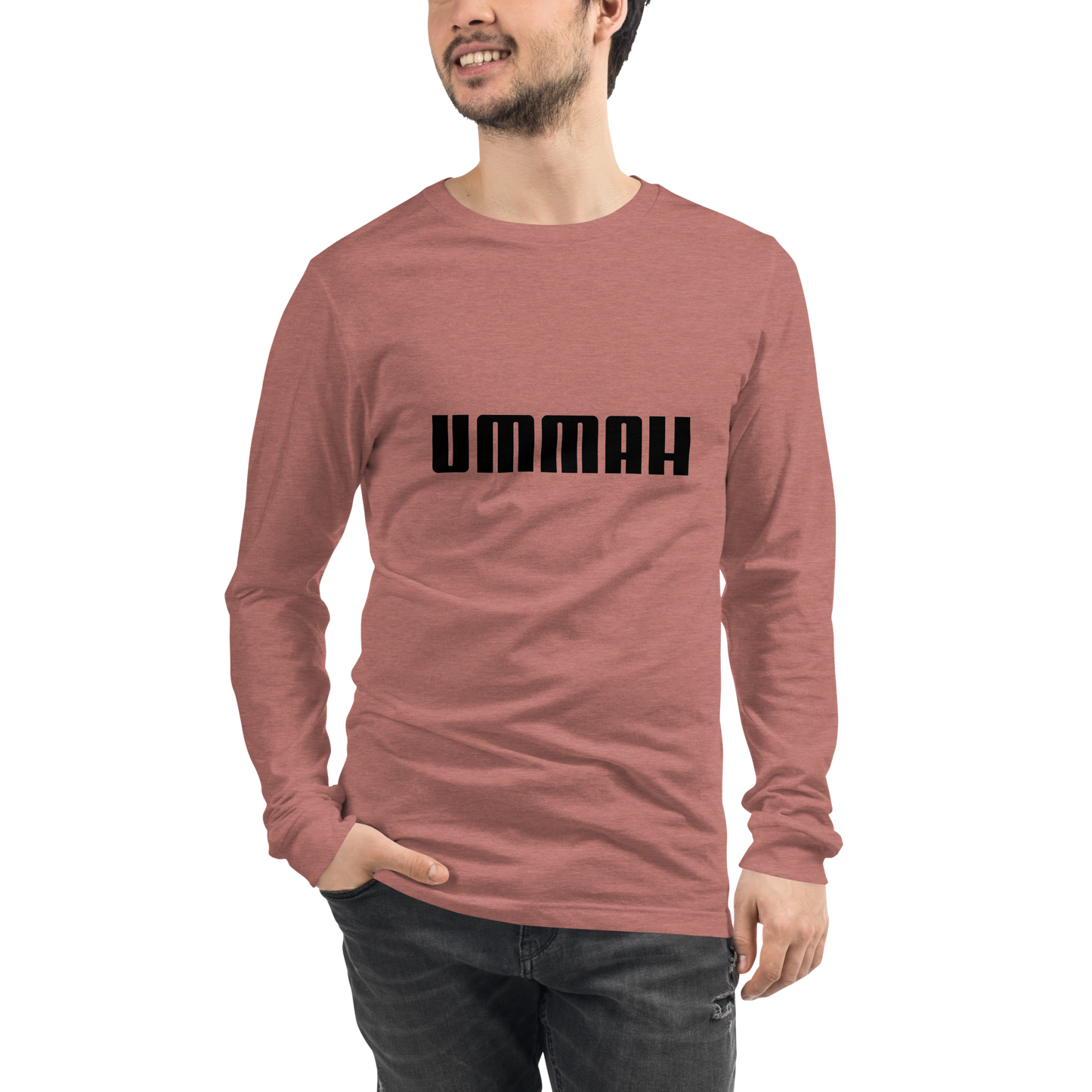 ADULT Long Sleeve Shirt - UMMAH - Black