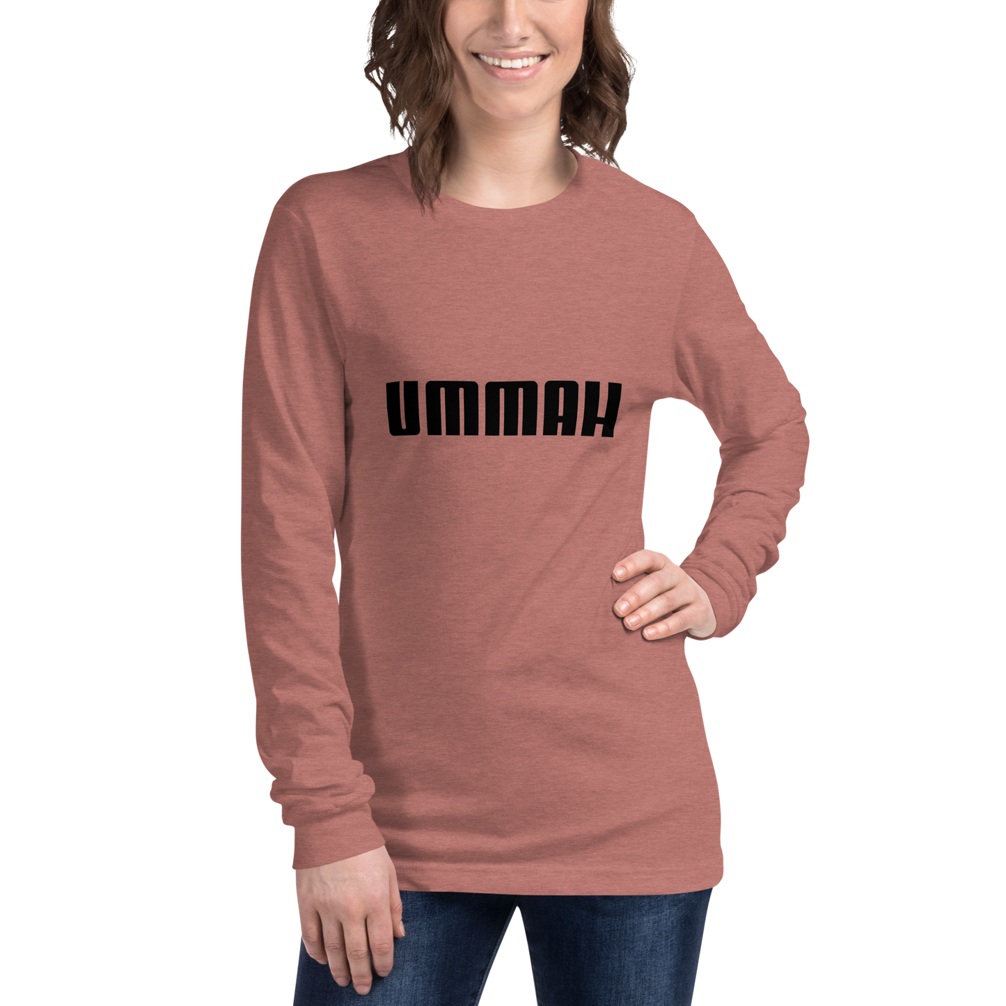 ADULT Long Sleeve Shirt - UMMAH - Black