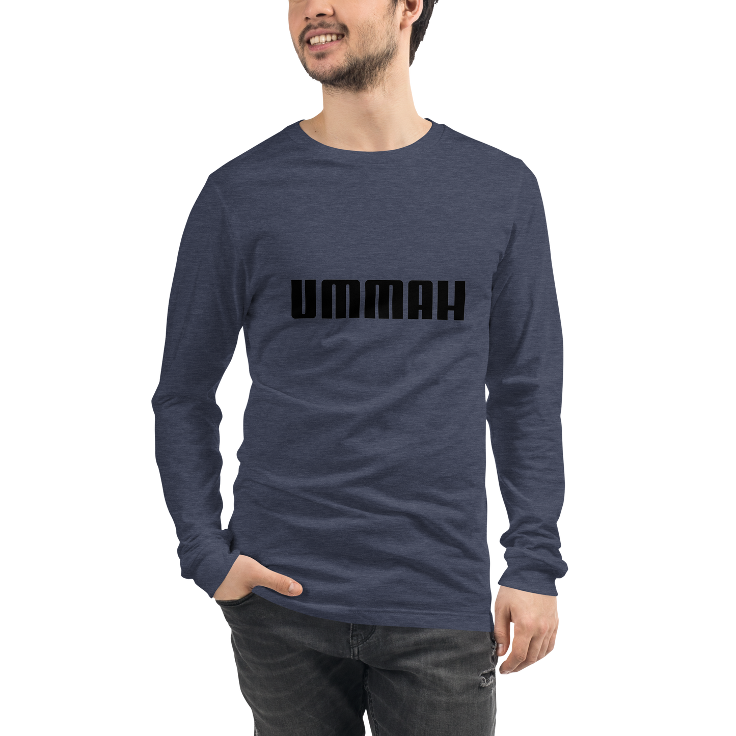 ADULT Long Sleeve Shirt - UMMAH - Black