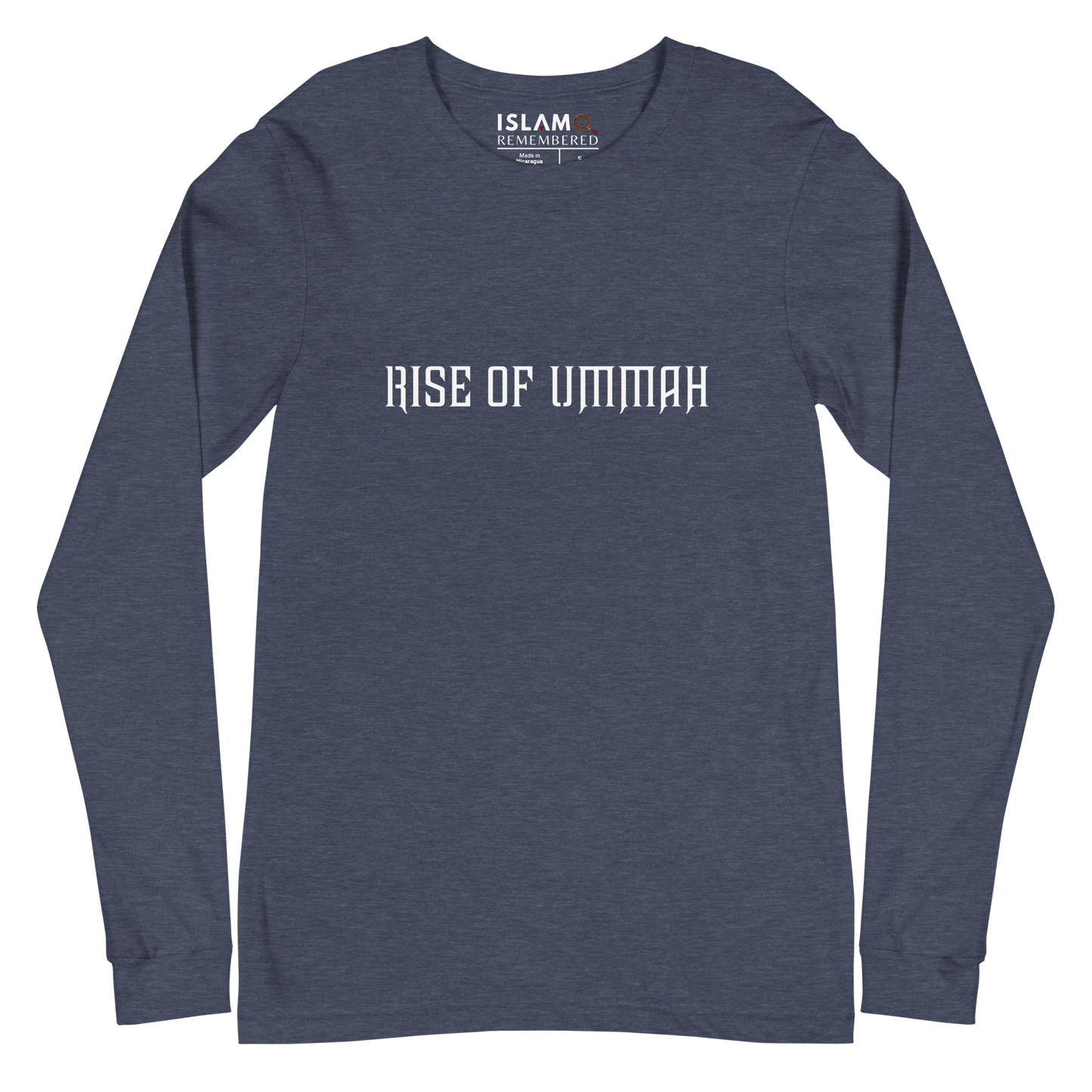 ADULT Long Sleeve Shirt - RISE OF UMMAH (Large Back Wings) - Gold/White