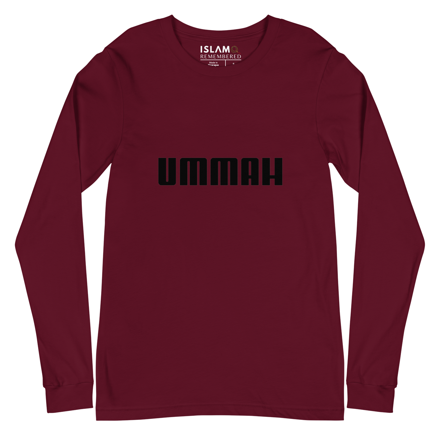 ADULT Long Sleeve Shirt - UMMAH - Black