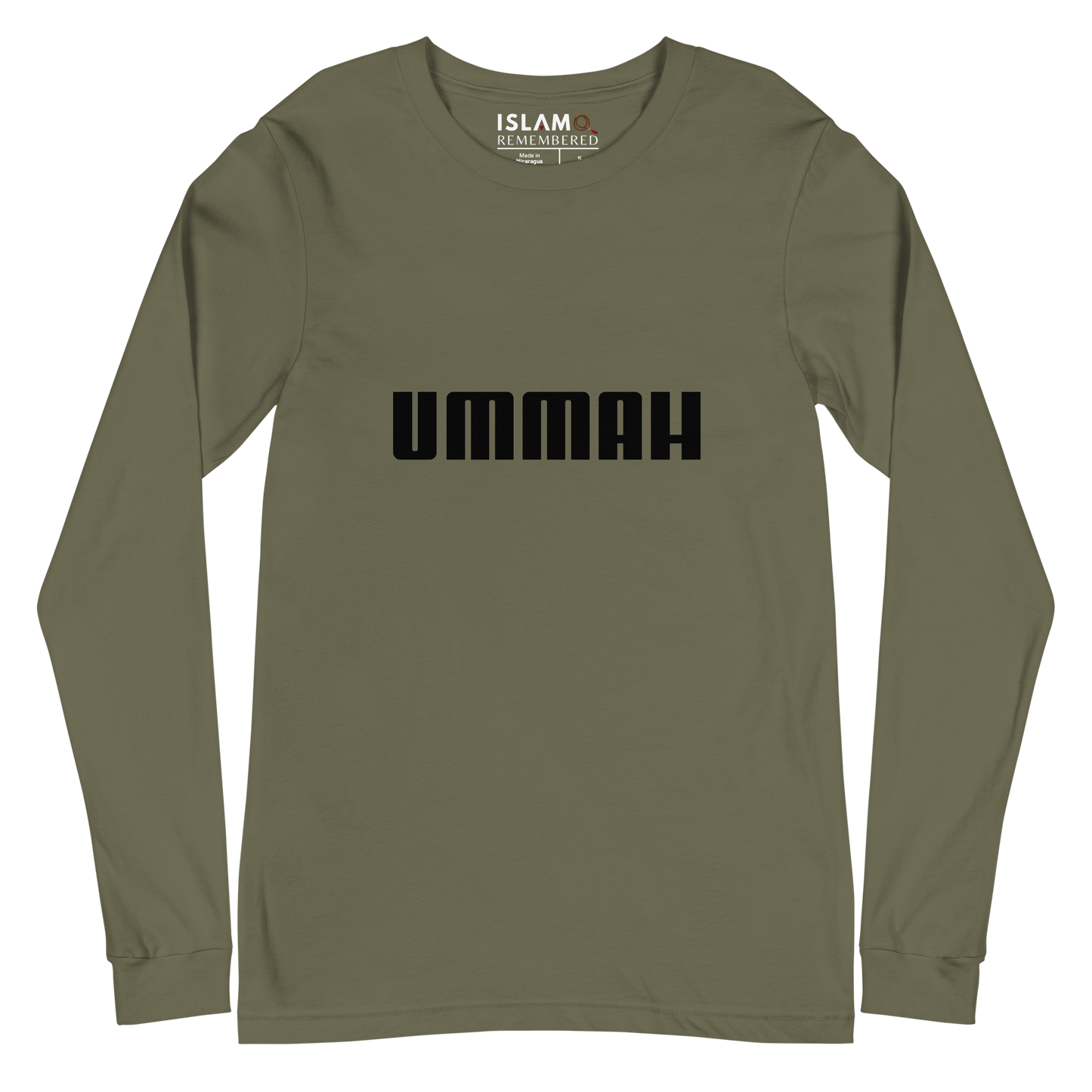 ADULT Long Sleeve Shirt - UMMAH - Black