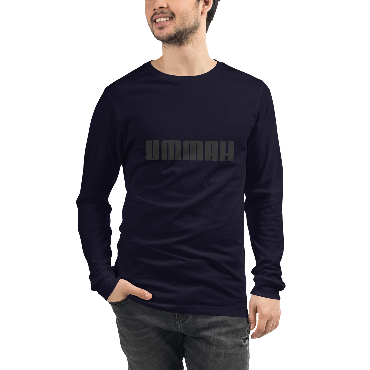 ADULT Long Sleeve Shirt - UMMAH - Black