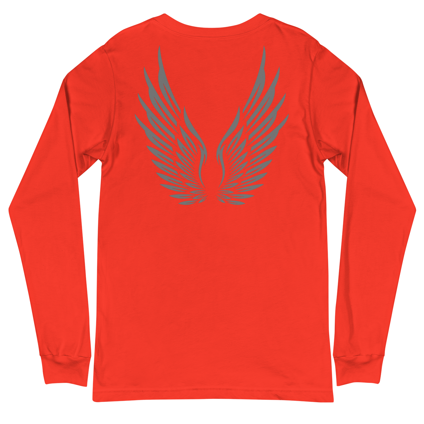 ADULT Long Sleeve Shirt - RISE OF UMMAH (Large Back Wings) - Silver/White