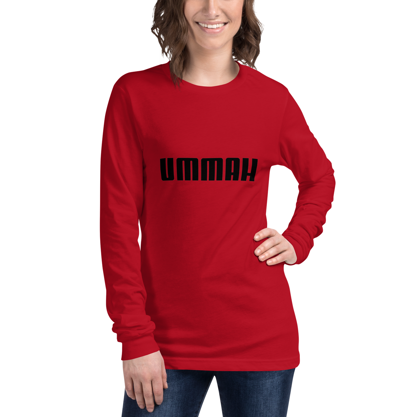 ADULT Long Sleeve Shirt - UMMAH - Black