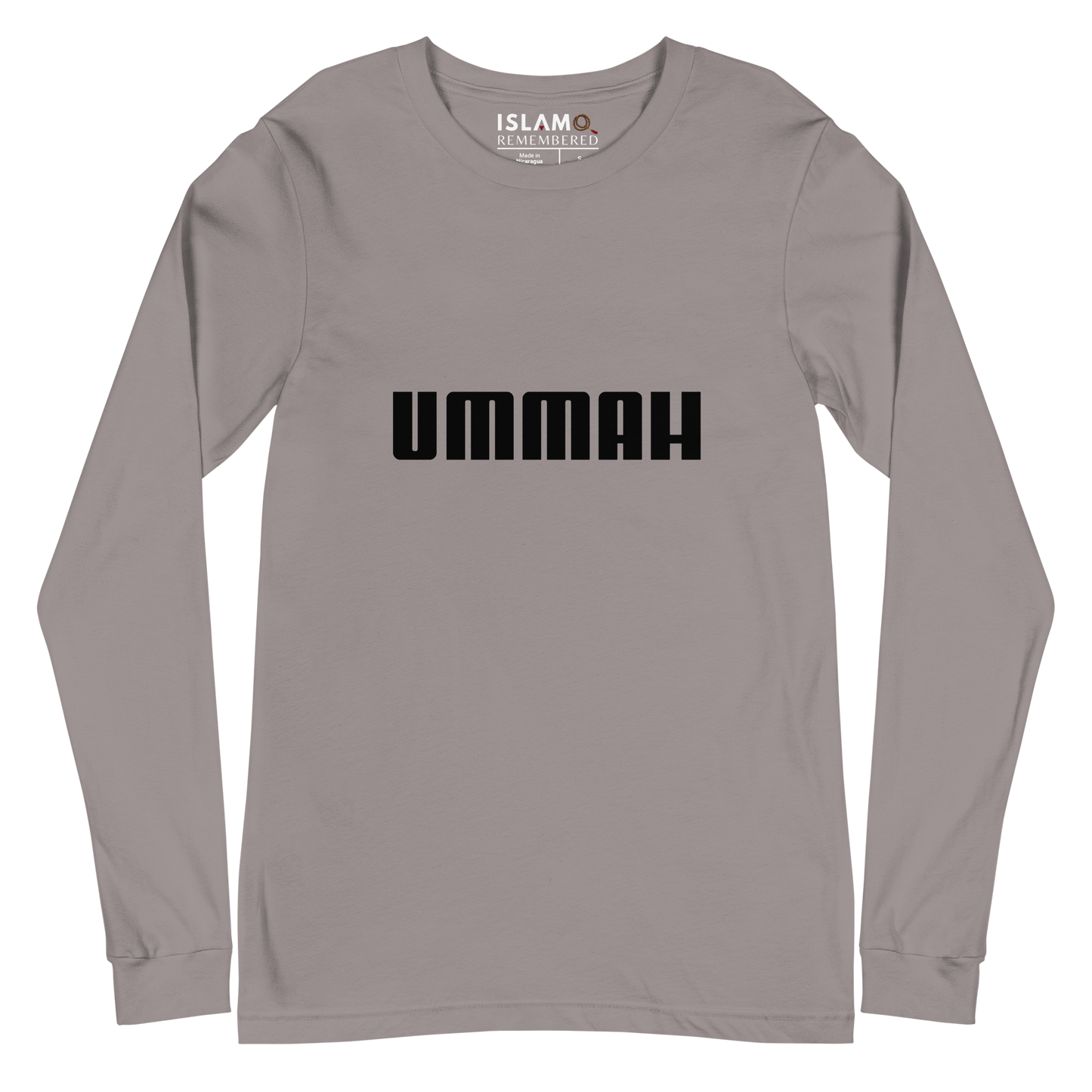 ADULT Long Sleeve Shirt - UMMAH - Black