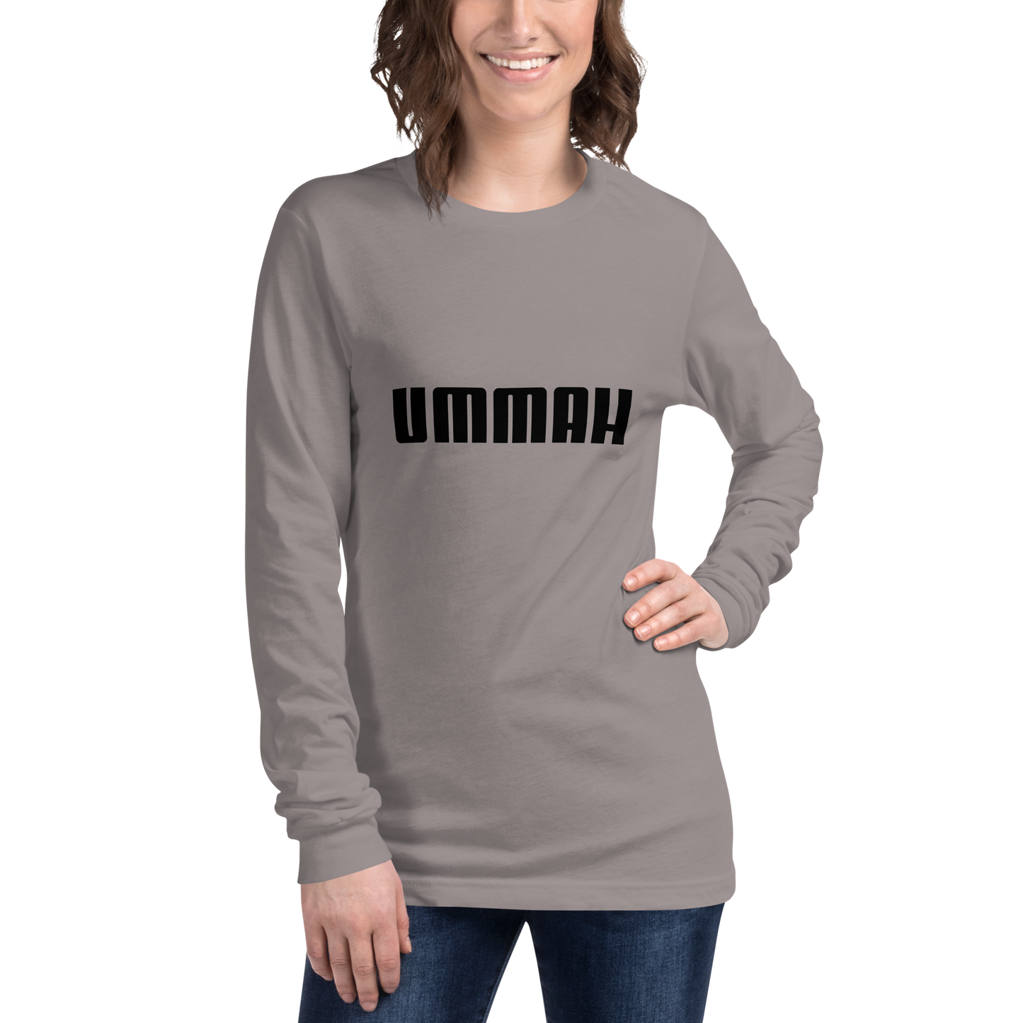 ADULT Long Sleeve Shirt - UMMAH - Black