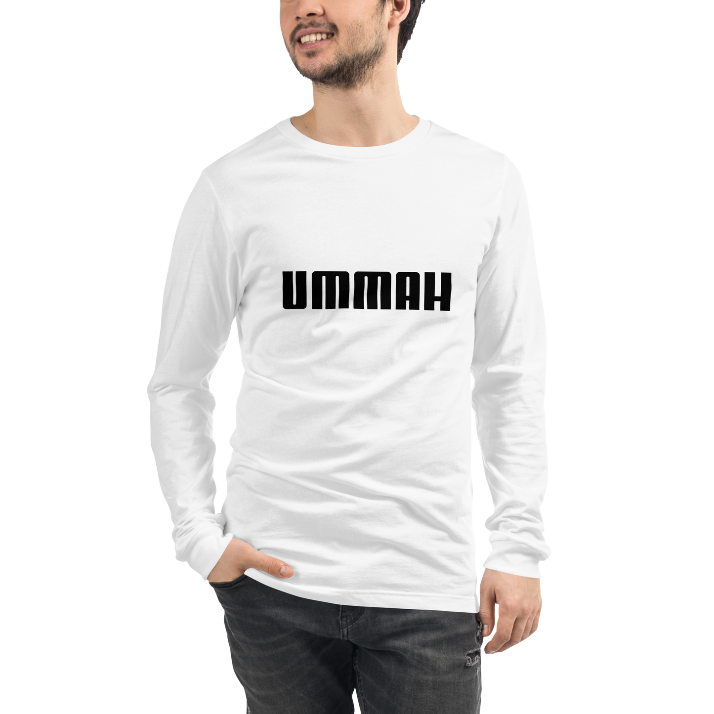 ADULT Long Sleeve Shirt - UMMAH - Black
