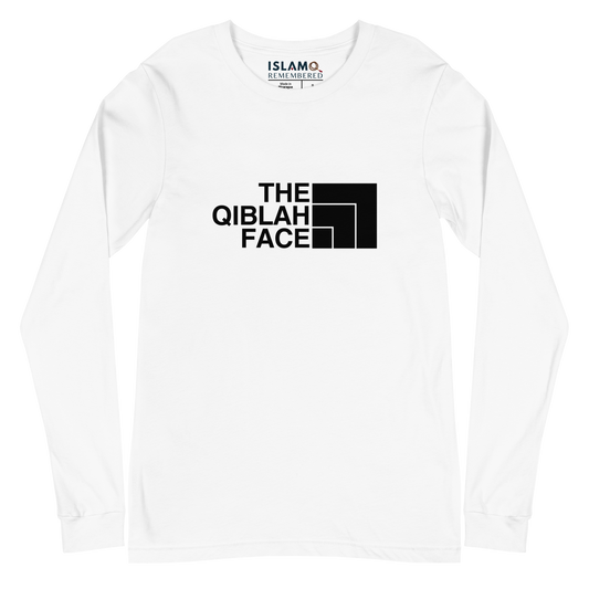 ADULT Long Sleeve Shirt - THE QIBLAH FACE - Black