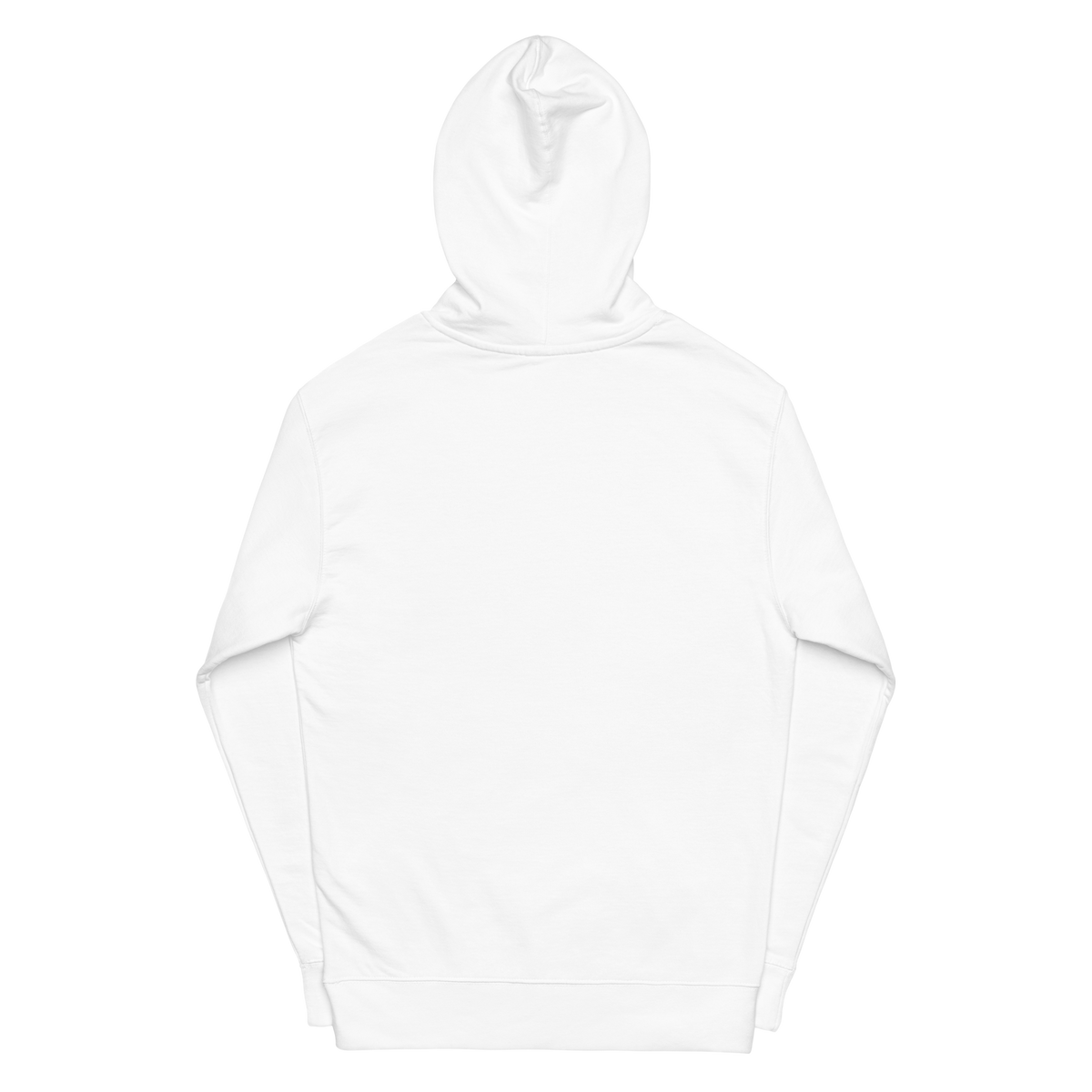 HOODIE Midweight (Adult) - TAKBEERLAND FULL LOGO (Centered/Medium) - White