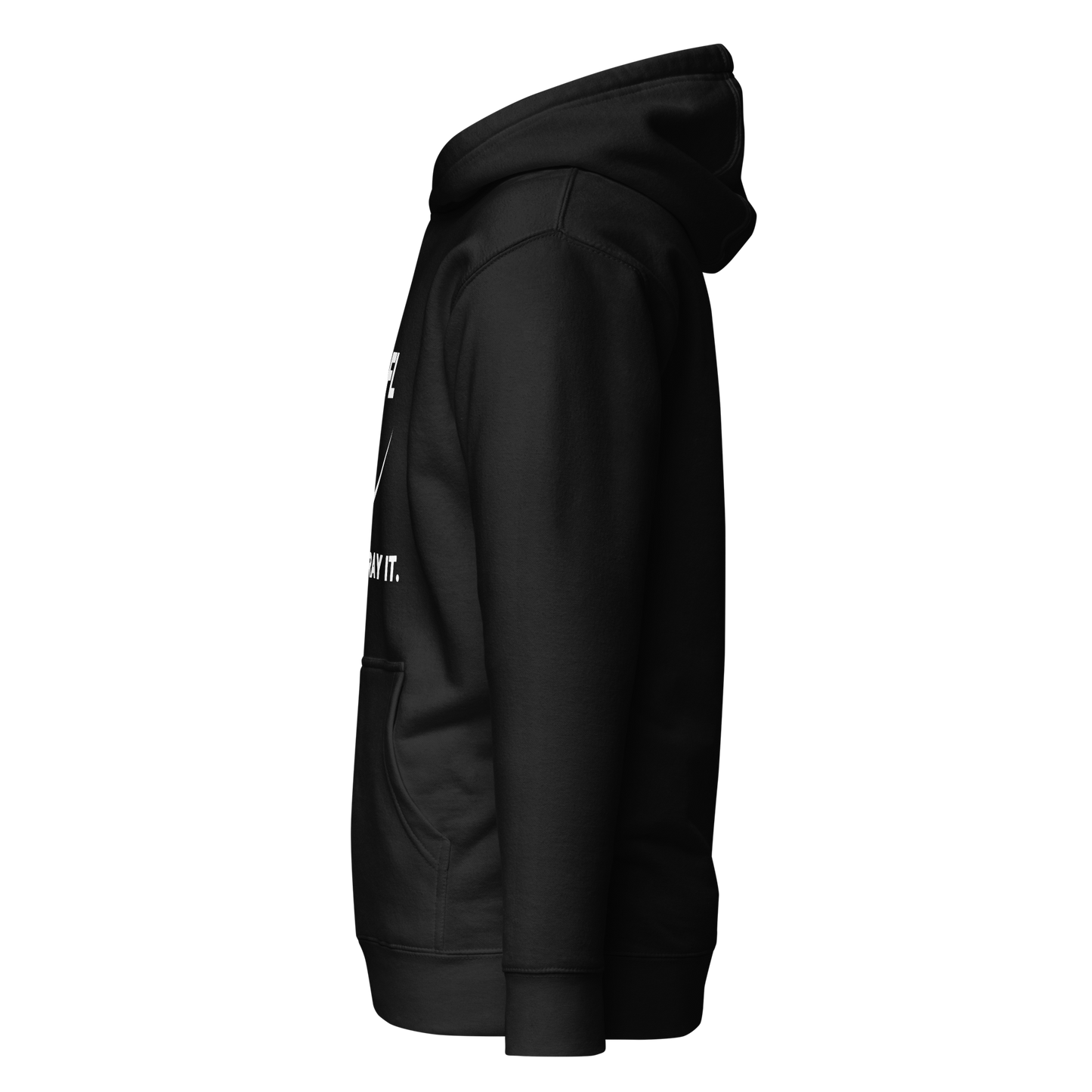 HOODIE Premium (Adult) - NAFL JUST PRAY IT w/ Logo - White