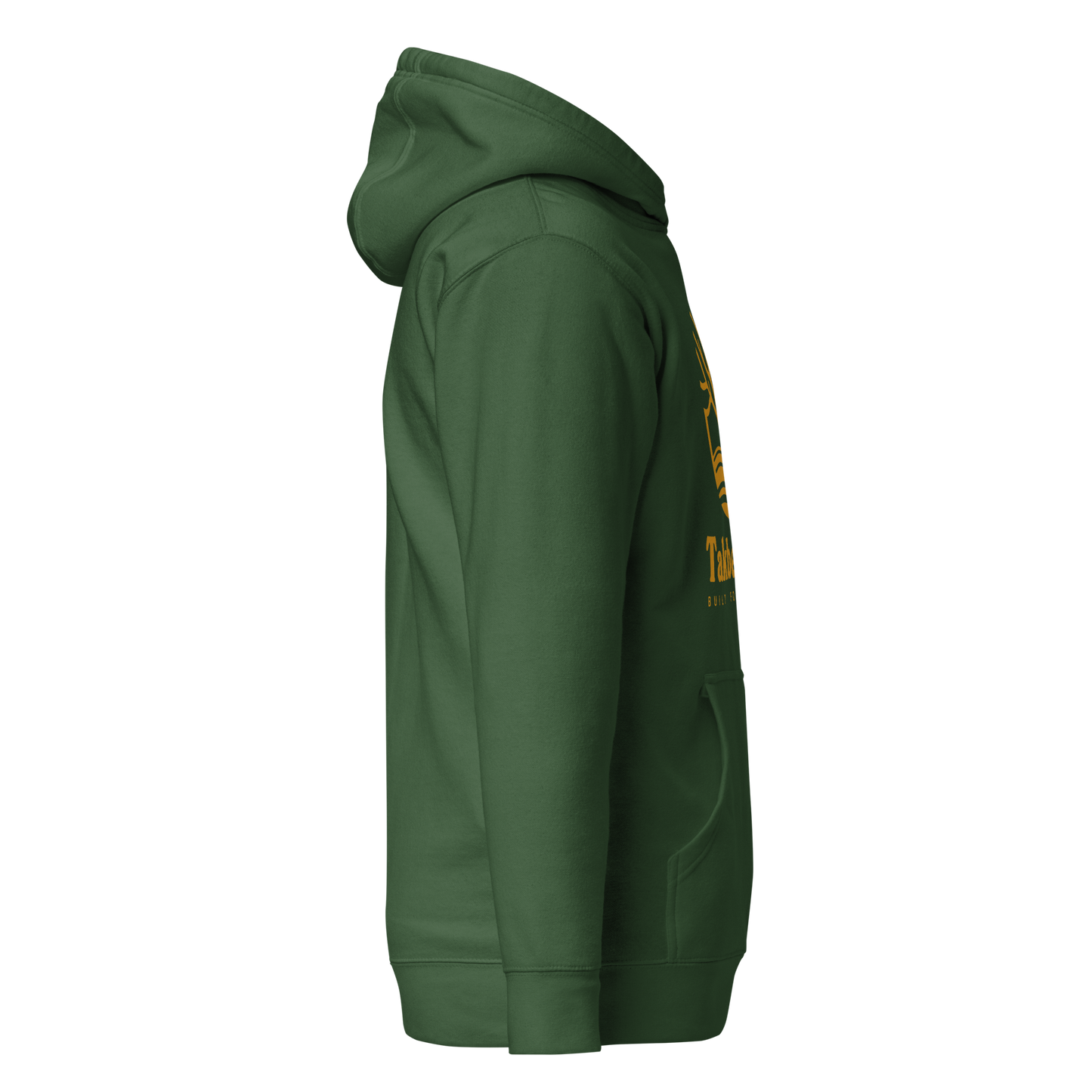HOODIE Premium (Adult) - TAKBEERLAND FULL LOGO (Centered/Large) - Gold