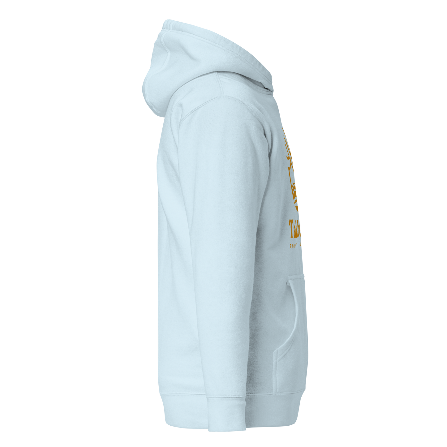 HOODIE Premium (Adult) - TAKBEERLAND FULL LOGO (Centered/Large) - Gold