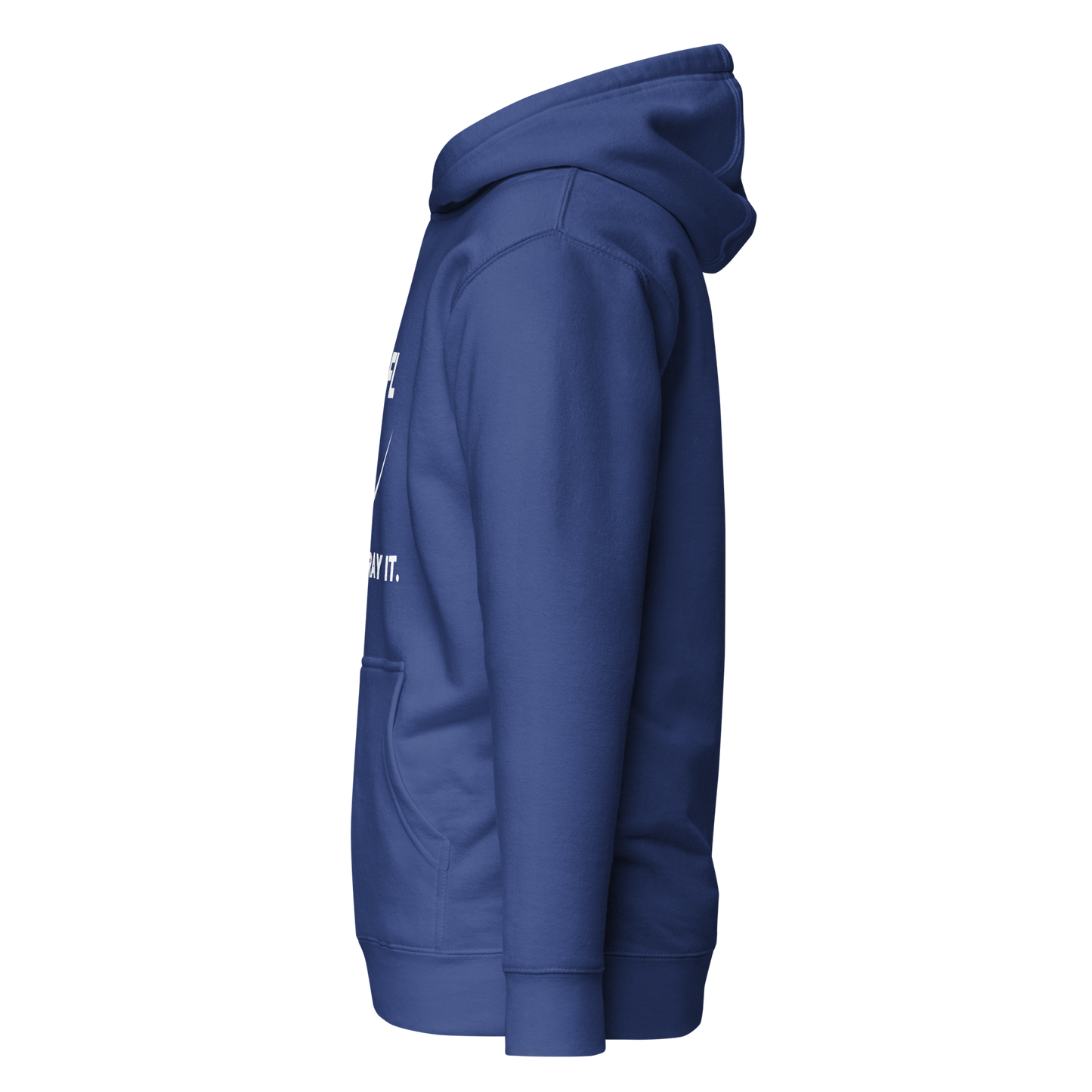 HOODIE Premium (Adult) - NAFL JUST PRAY IT w/ Logo - White