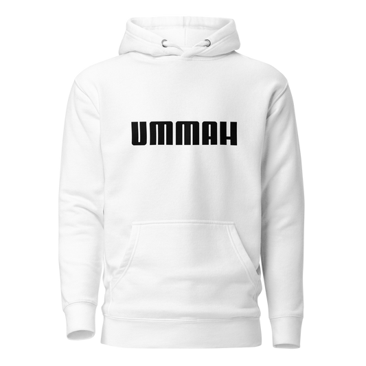 HOODIE Premium (Adult) - UMMAH (Centered/Medium) - Black