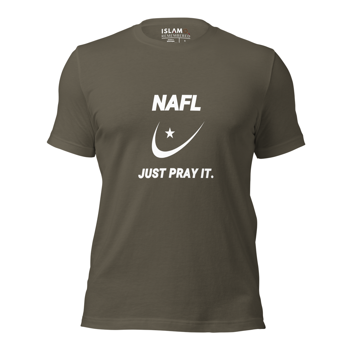 ADULT T-Shirt - NAFL JUST PRAY IT w/ Logo - White