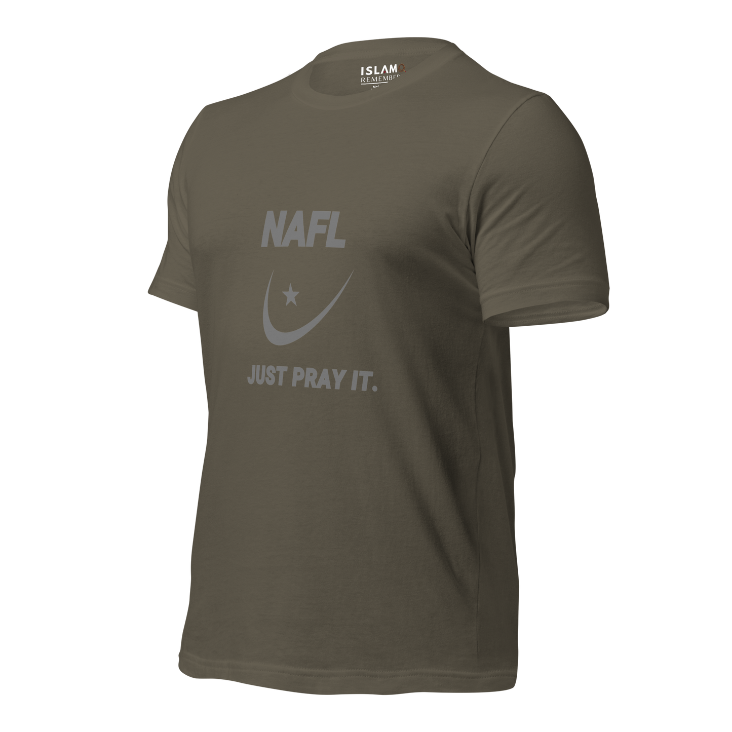 ADULT T-Shirt - NAFL JUST PRAY IT w/ Logo - Silver