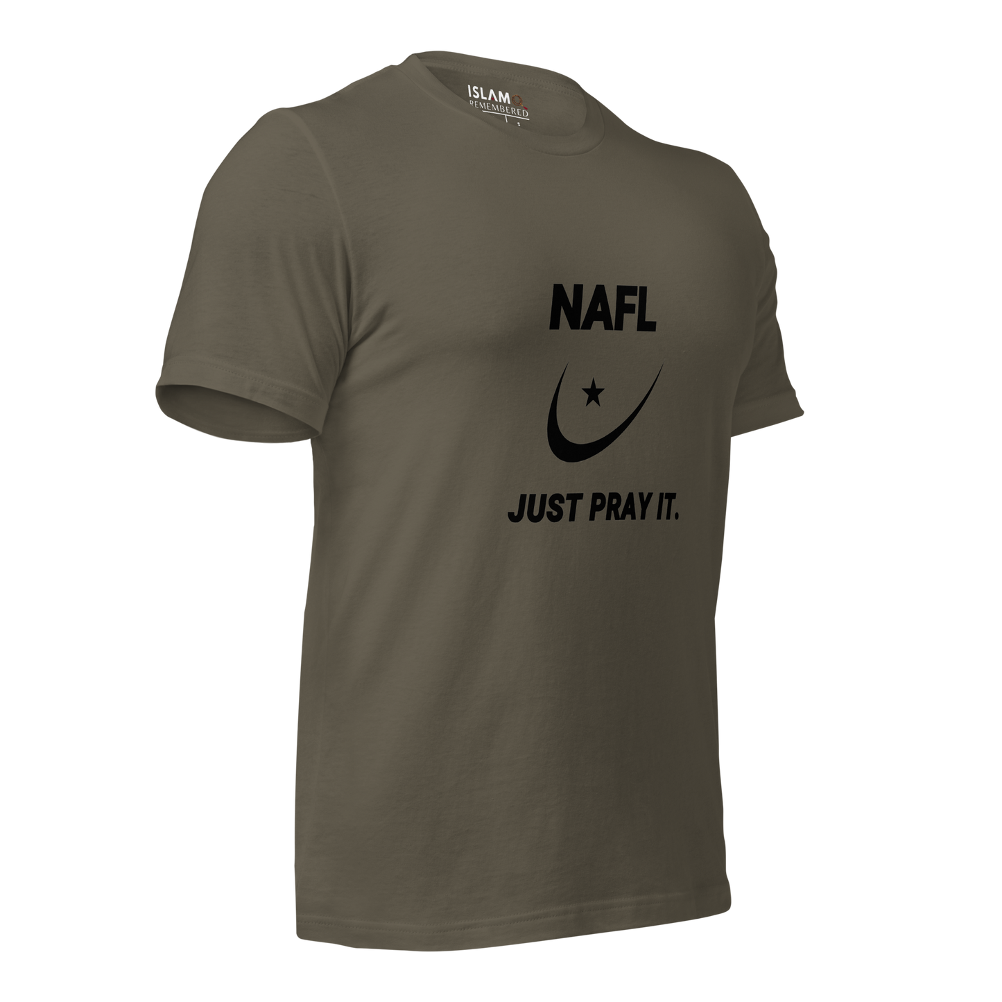 ADULT T-Shirt - NAFL JUST PRAY IT w/ Logo - Black
