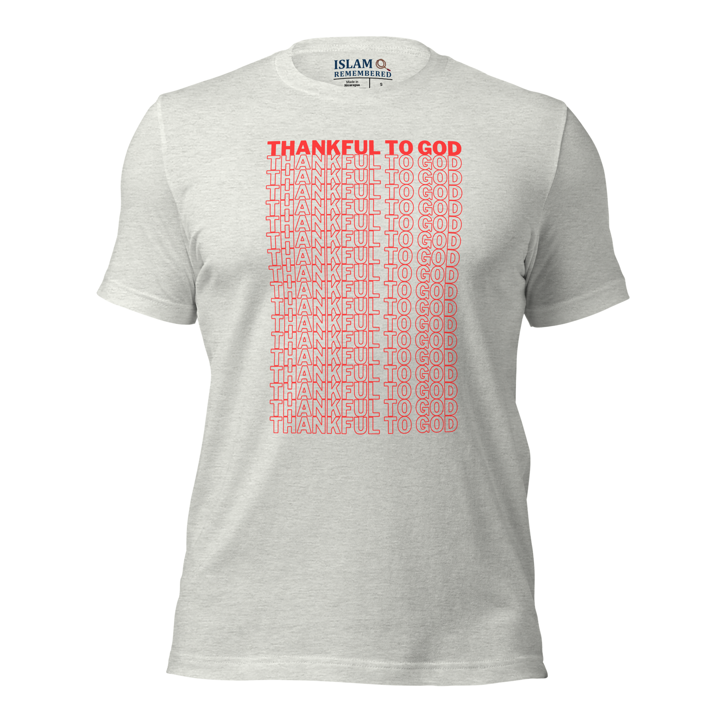 ADULT T-Shirt - THANKFUL TO GOD - Red