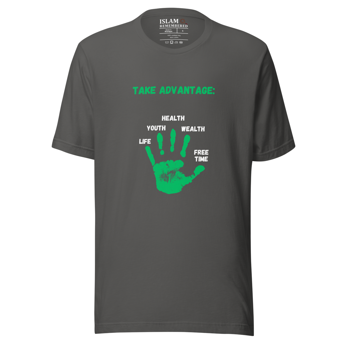 WOMEN's T-Shirt - ADVANTAGE BEFORE (Front/Back) - Green/White
