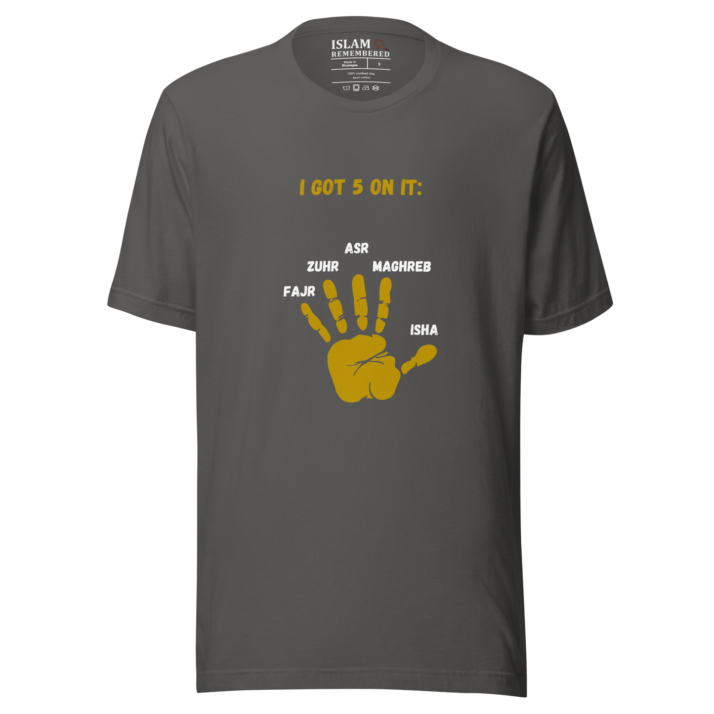 WOMEN's T-Shirt - I GOT 5 ON IT - Gold/Black