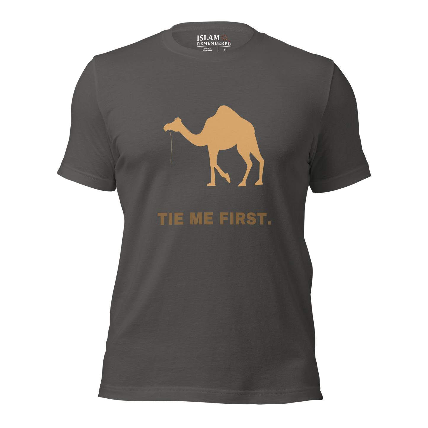 ADULT T-Shirt - TIE ME FIRST - Brown