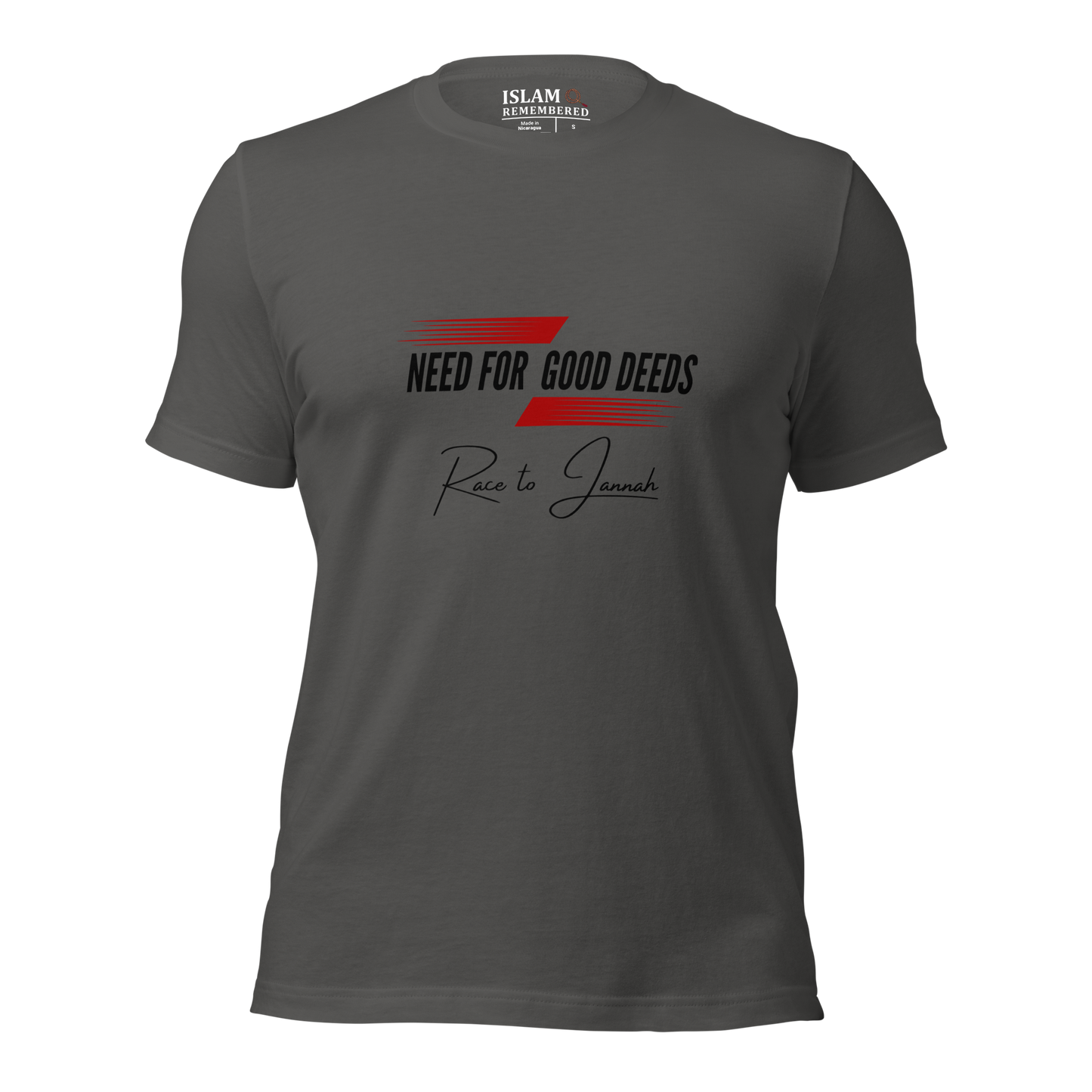 ADULT T-Shirt - NEED FOR GOOD DEEDS - Black/Red