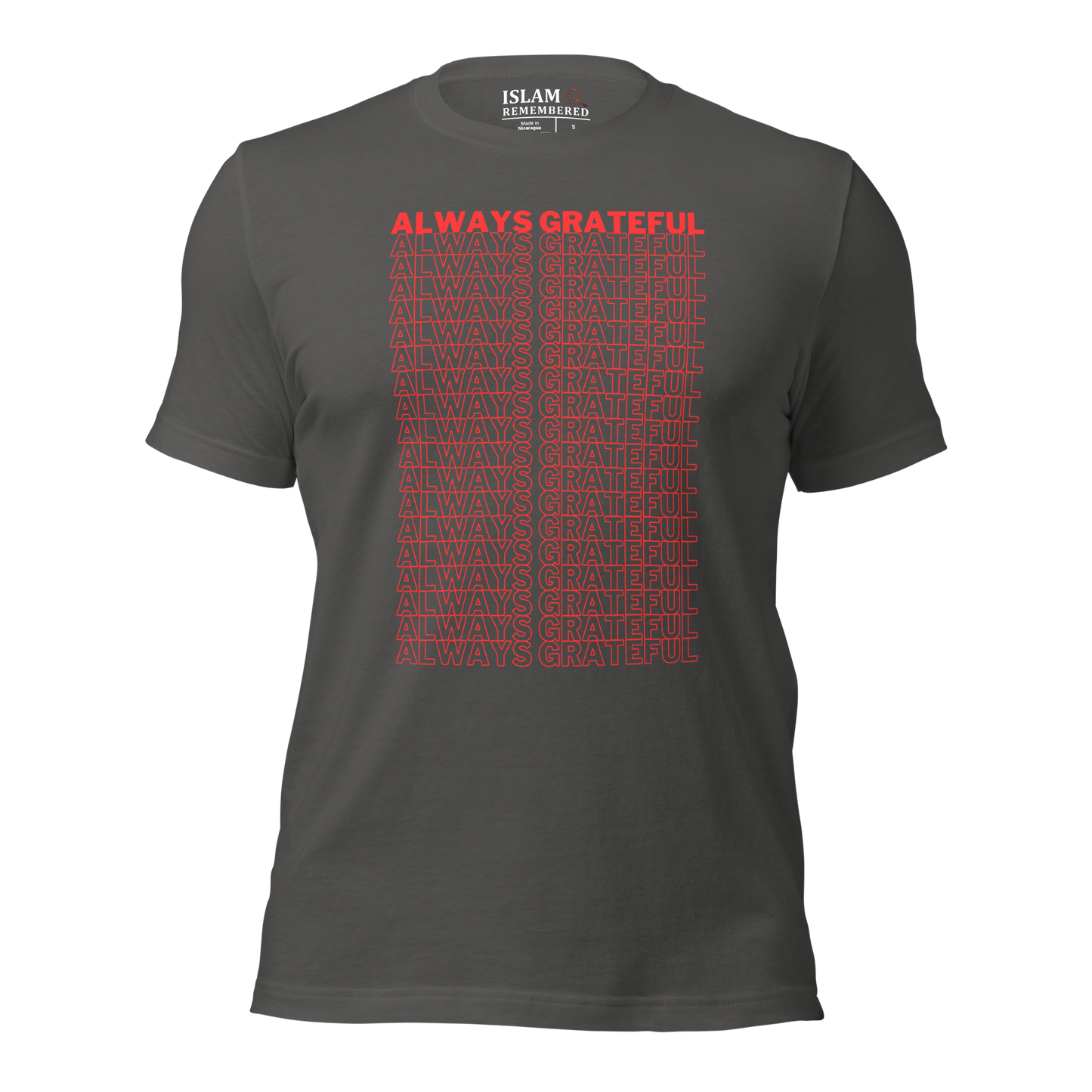 ADULT T-Shirt - ALWAYS GRATEFUL - Red