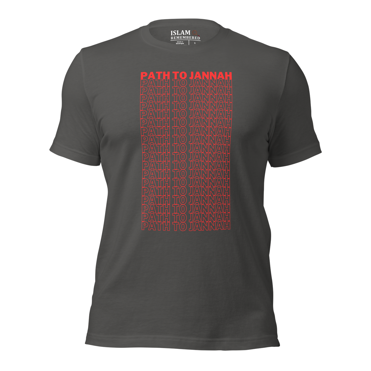 ADULT T-Shirt - PATH TO JANNAH - Red