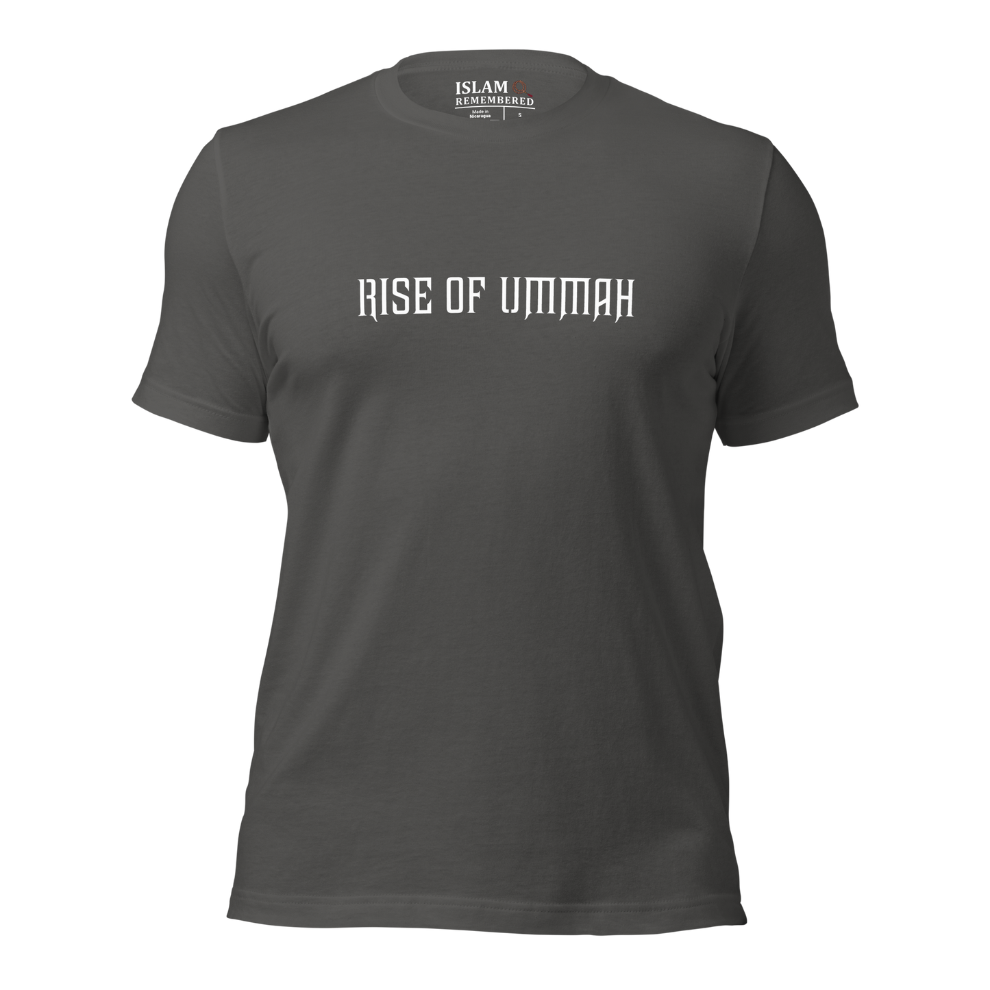 ADULT T-Shirt - RISE OF UMMAH (Large Back Wings) - Gold/White