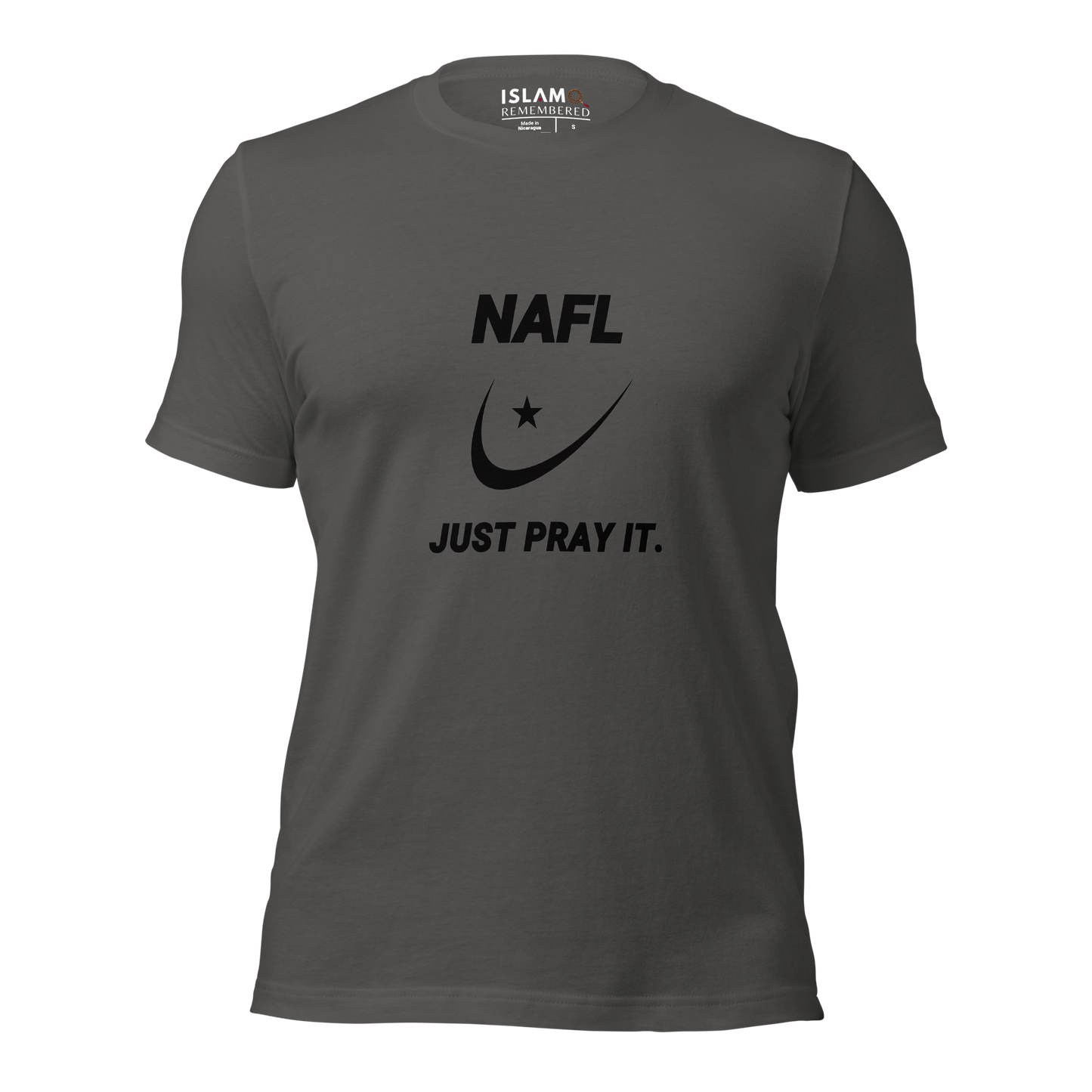 ADULT T-Shirt - NAFL JUST PRAY IT w/ Logo - Black